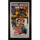 CURSE OF THE DEMON (1957) - US Three Sheet, Linen-Backed, 1957