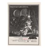 STAR WARS: A NEW HOPE (1977) - Alec Guinness Autographed Mini Poster Image