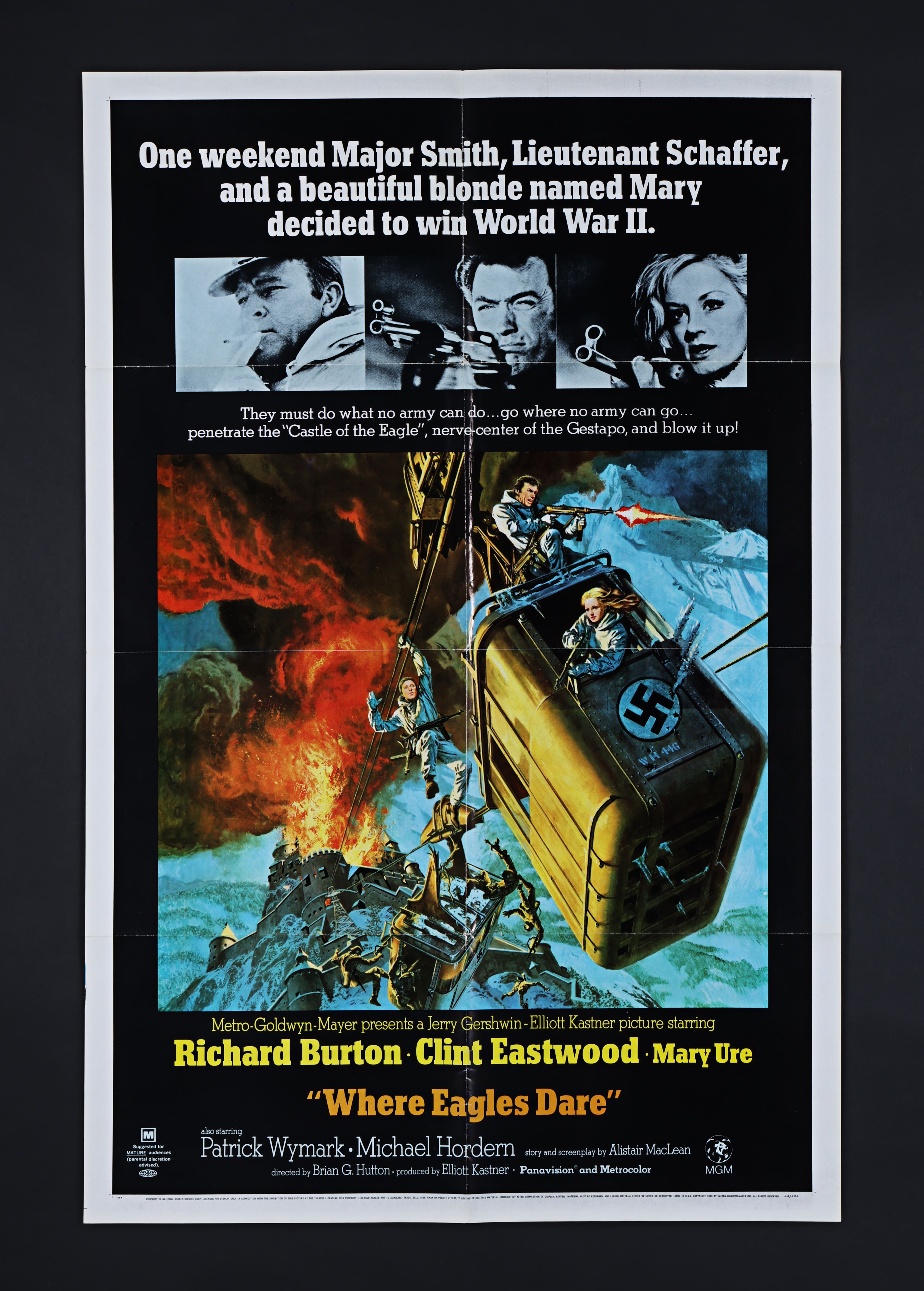 WHERE EAGLES DARE (1968) - David Frangioni Collection: US One-Sheet, 1968