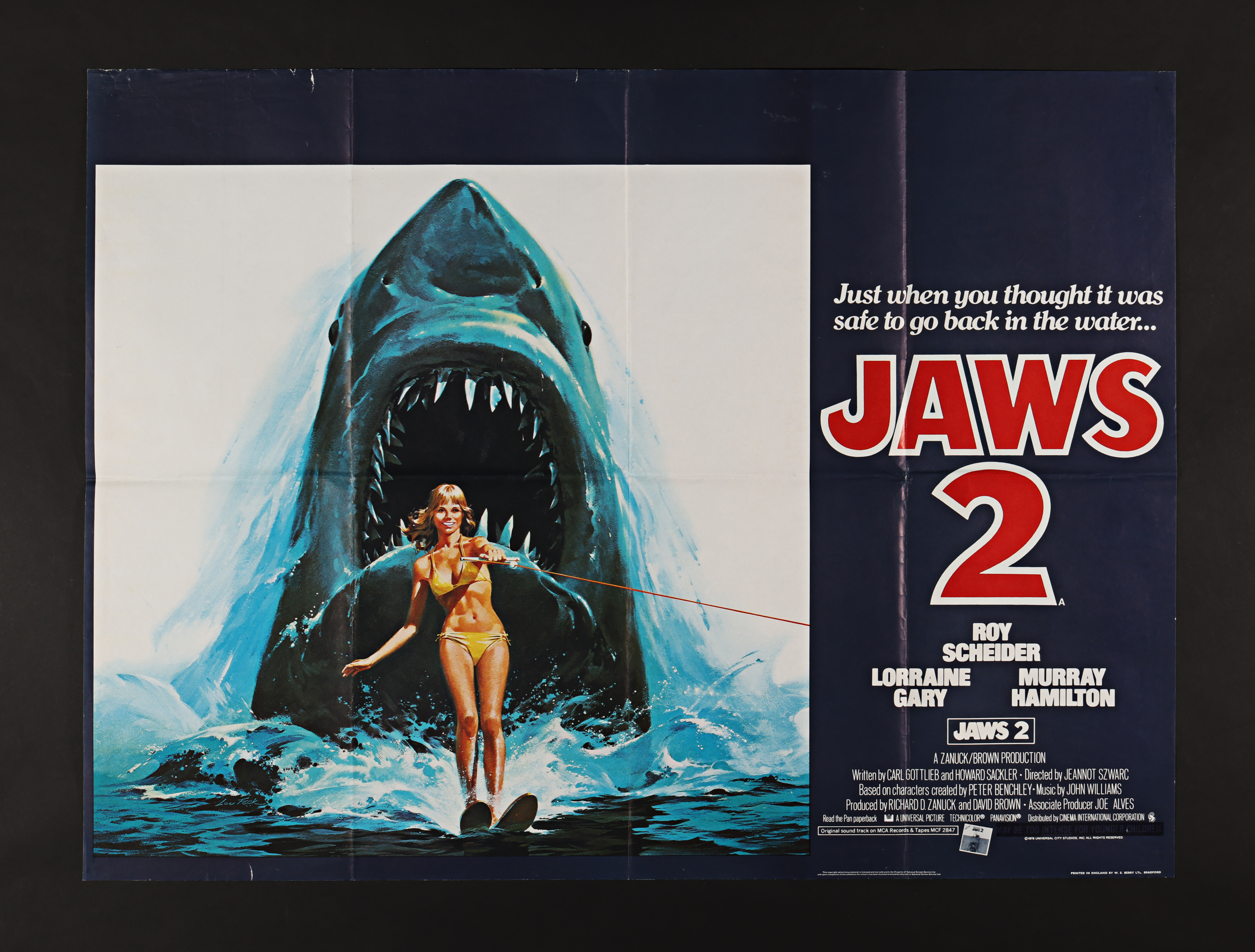 JAWS 2 (1978) - UK Quad, 1978