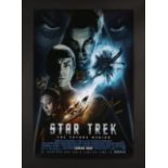 STAR TREK (2009) - Simon Pegg, Zachary Quinto and Eric Bana Autographed One-Sheet, 2009