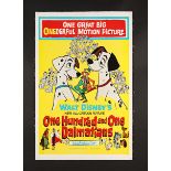 ONE HUNDRED AND ONE DALMATIANS (1961) - US One-Sheet - Linen-Backed, 1961