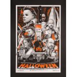 HALLOWEEN (1978) - Hand-Numbered Timed Edition Grey Matter Art Print by Tyler Stout, 2021