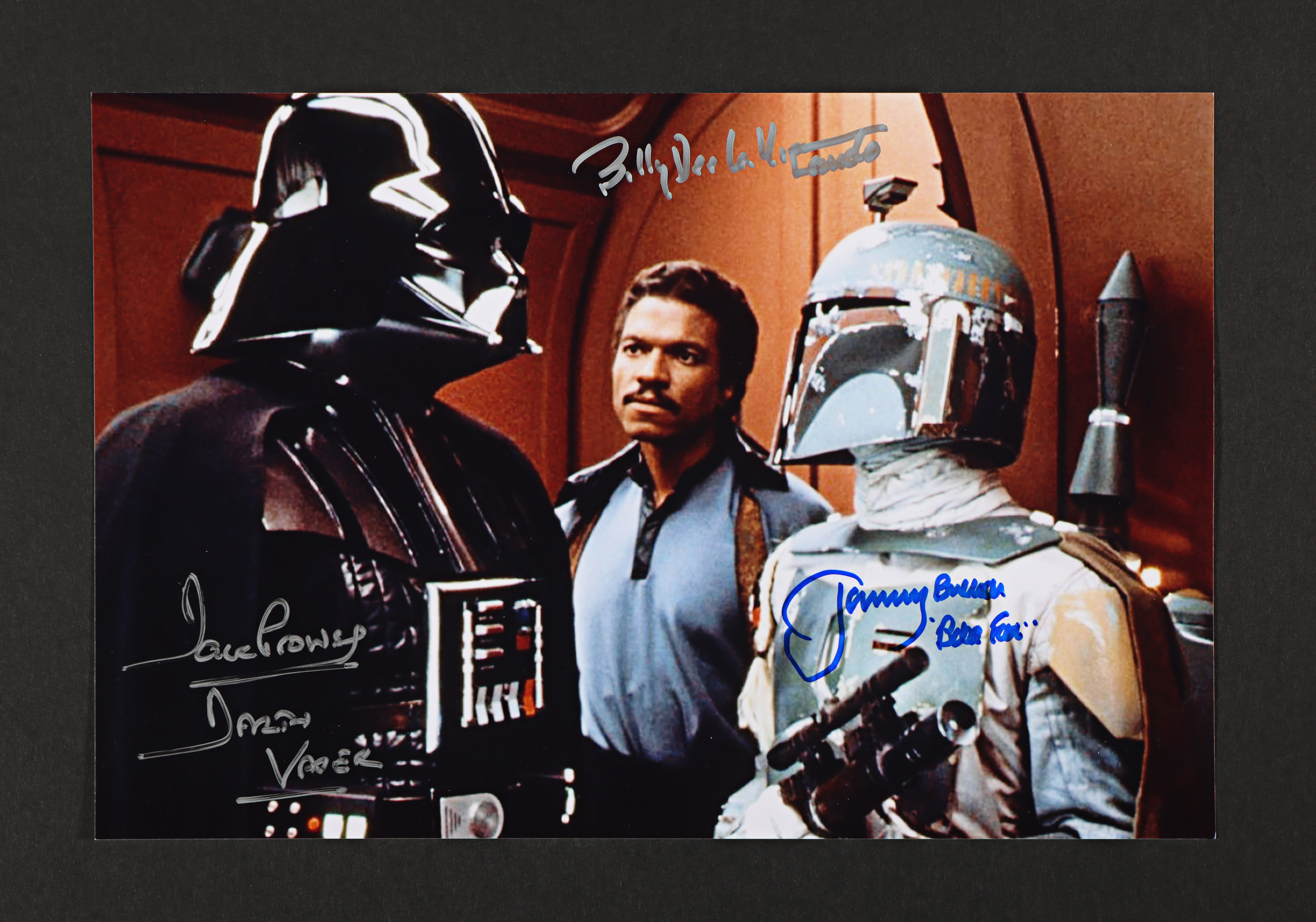 STAR WARS: THE EMPIRE STRIKES BACK (1980) - Dave Prowse, Billy Dee Williams and Jeremy Bulloch Autog