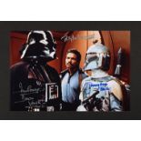 STAR WARS: THE EMPIRE STRIKES BACK (1980) - Dave Prowse, Billy Dee Williams and Jeremy Bulloch Autog