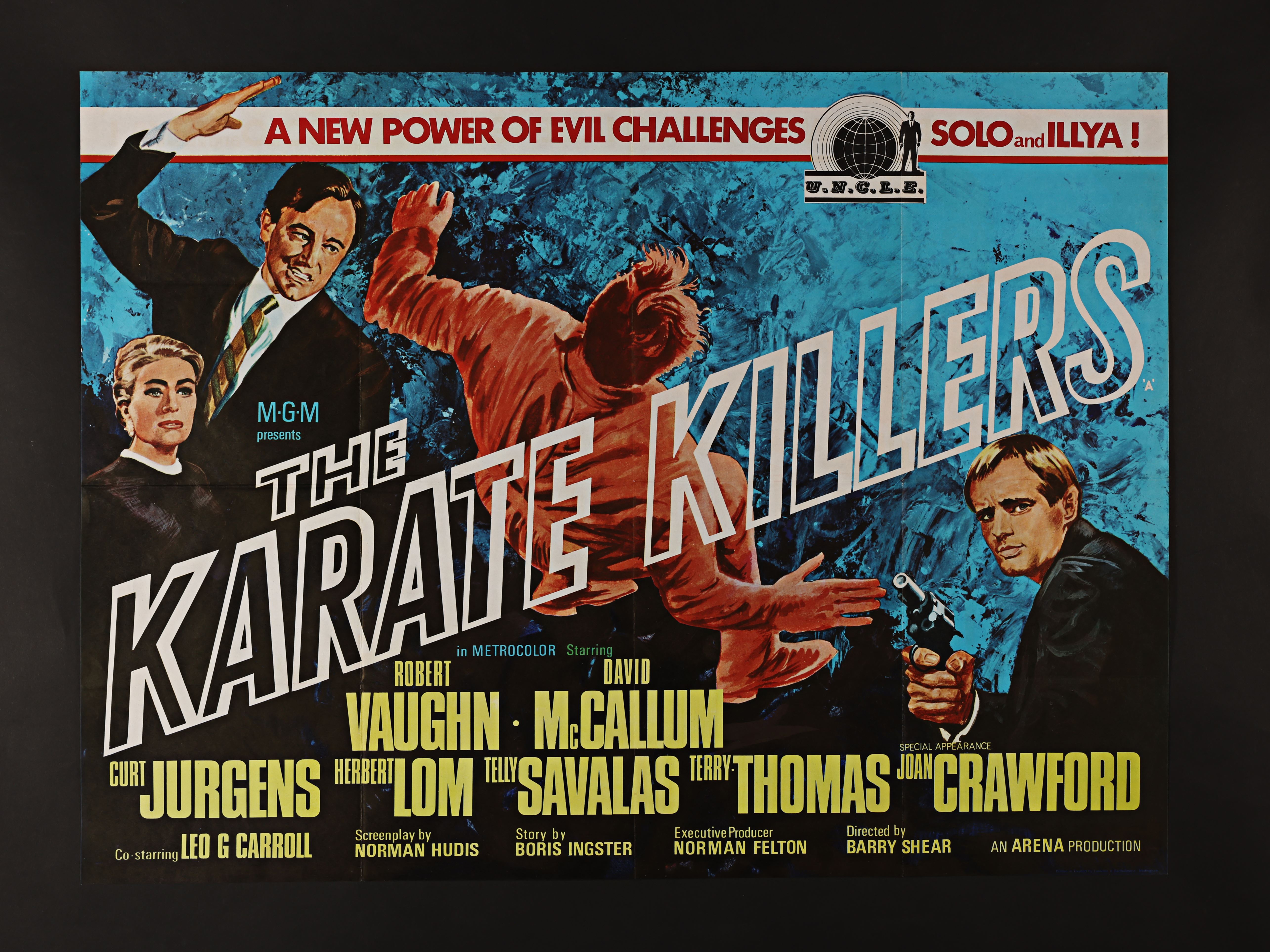 MAN FROM UNCLE: THE KARATE KILLERS (1967) - UK Quad, 1967