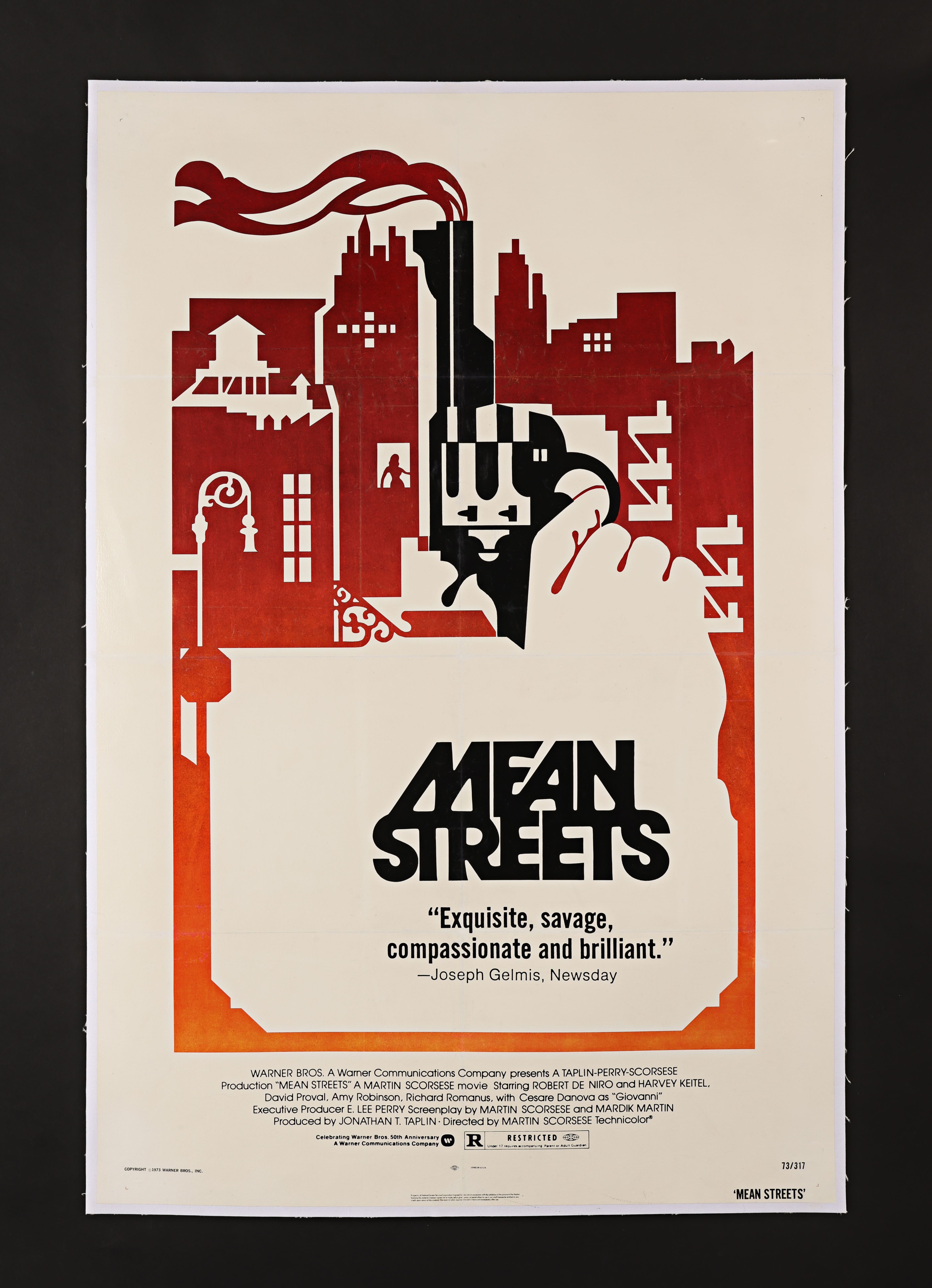 MEAN STREETS (1973) - US One-Sheet - Linen-Backed, 1973