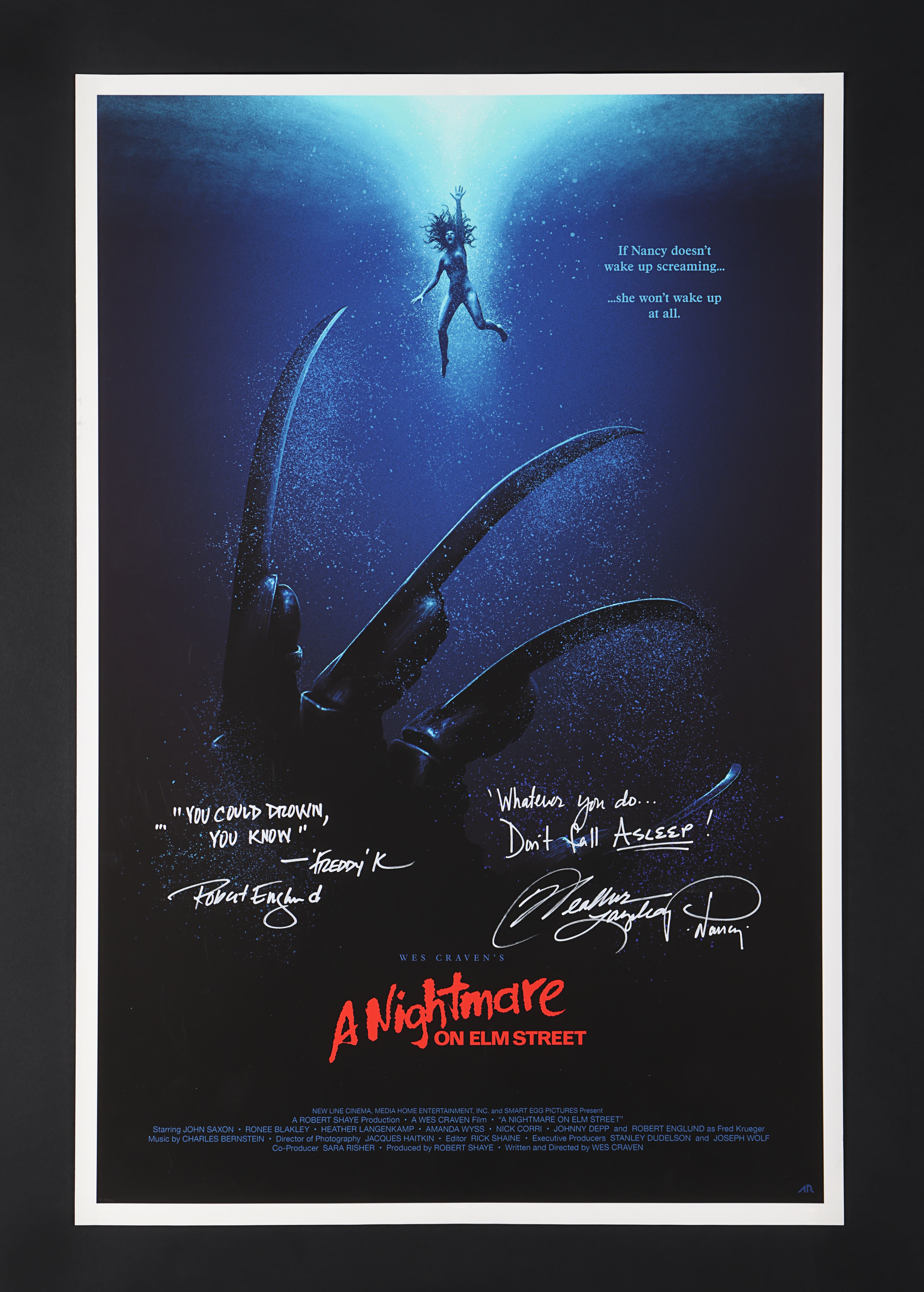 A NIGHTMARE ON ELM STREET (1984) - Robert Englund and Heather Langenkamp Autographed Limited Edition