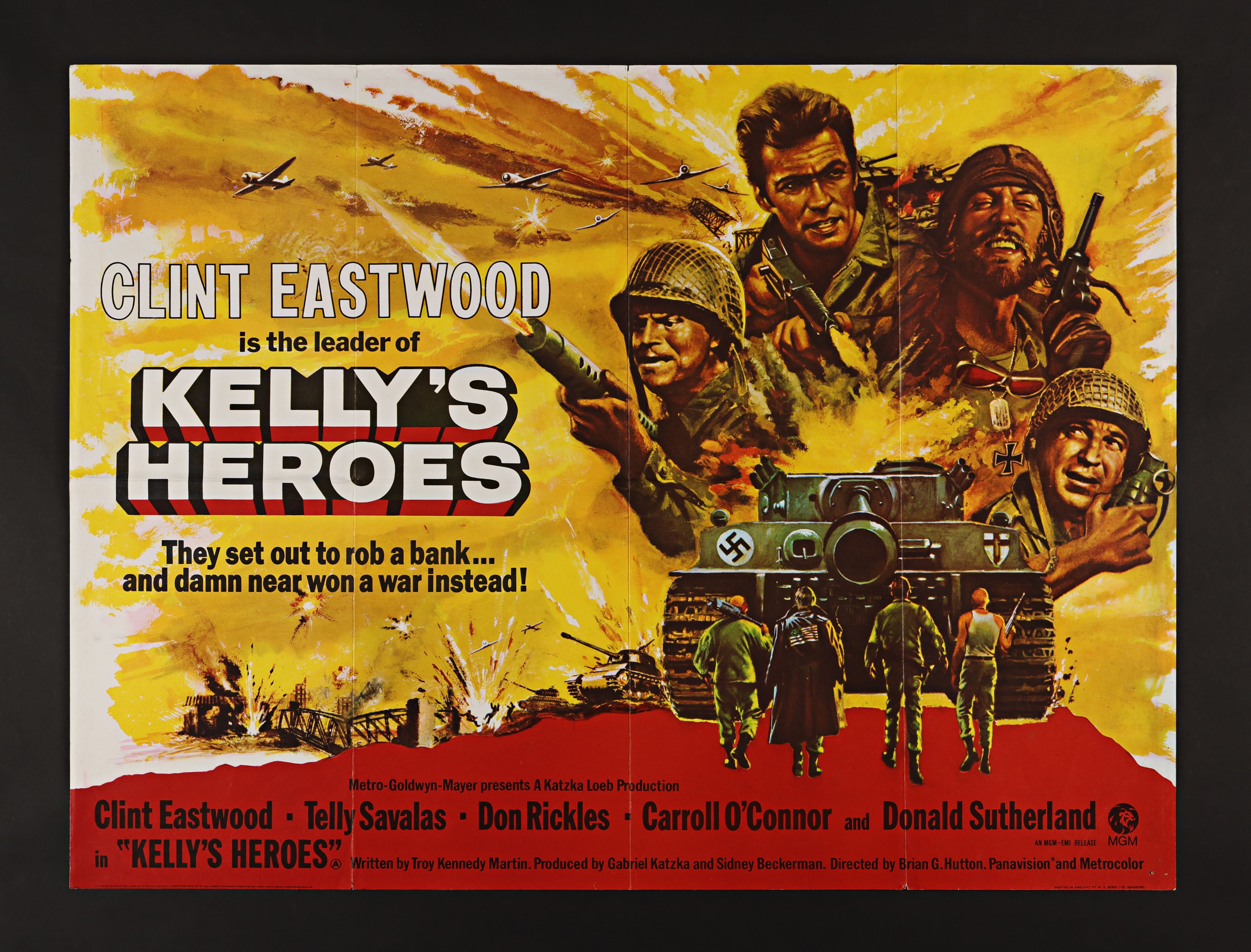 KELLY'S HEROES (1970) - UK Quad, 1970