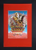 BLAZING SADDLES (1974) - David Frangioni Collection: John Alvin Autographed US Teaser One-Sheet, 197