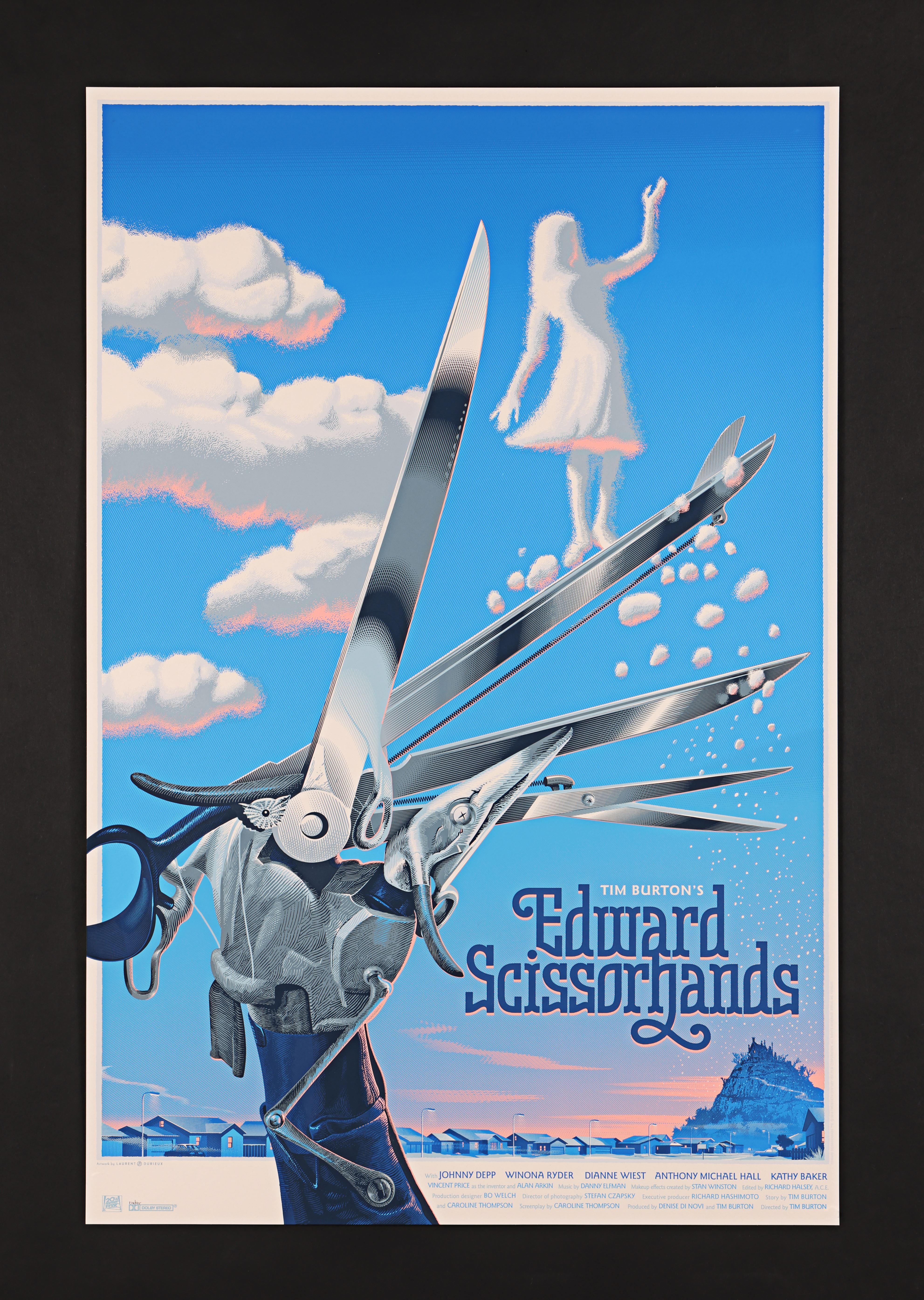 EDWARD SCISSORHANDS (1990) - Hand-Numbered Limited Edition Print by Laurent Durieux, 2016