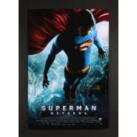 SUPERMAN RETURNS (2006) - Brandon Routh Autographed One-Sheet, 2006
