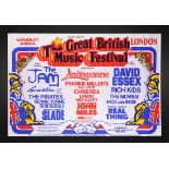 THE JAM, GENERATION X AND OTHERS (1978) - The Great British Music Festival Poster, 1978