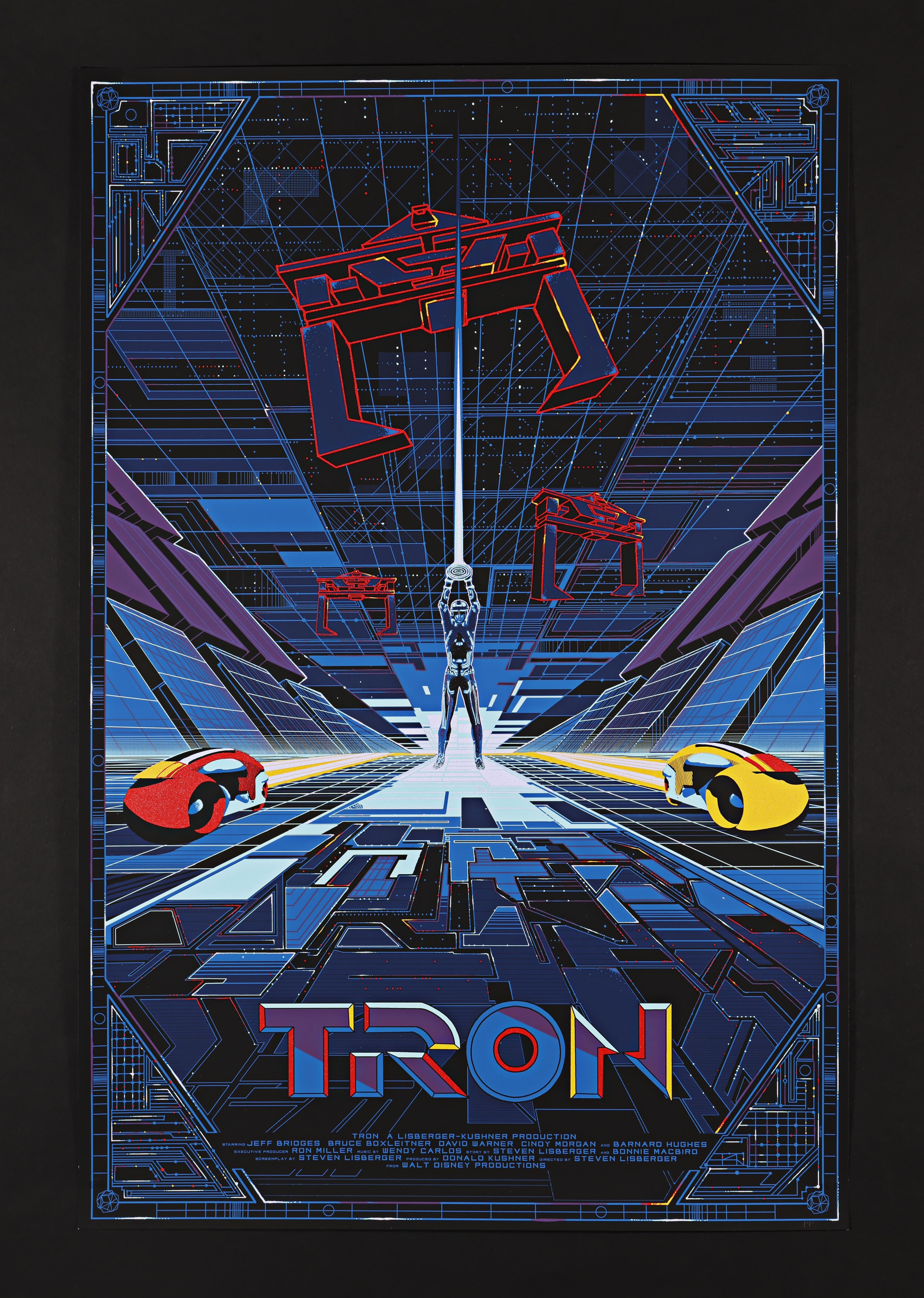 TRON (1982) - Hand-Annotated Limited Edition Printer's Proof Print by Kilian Eng, 2015