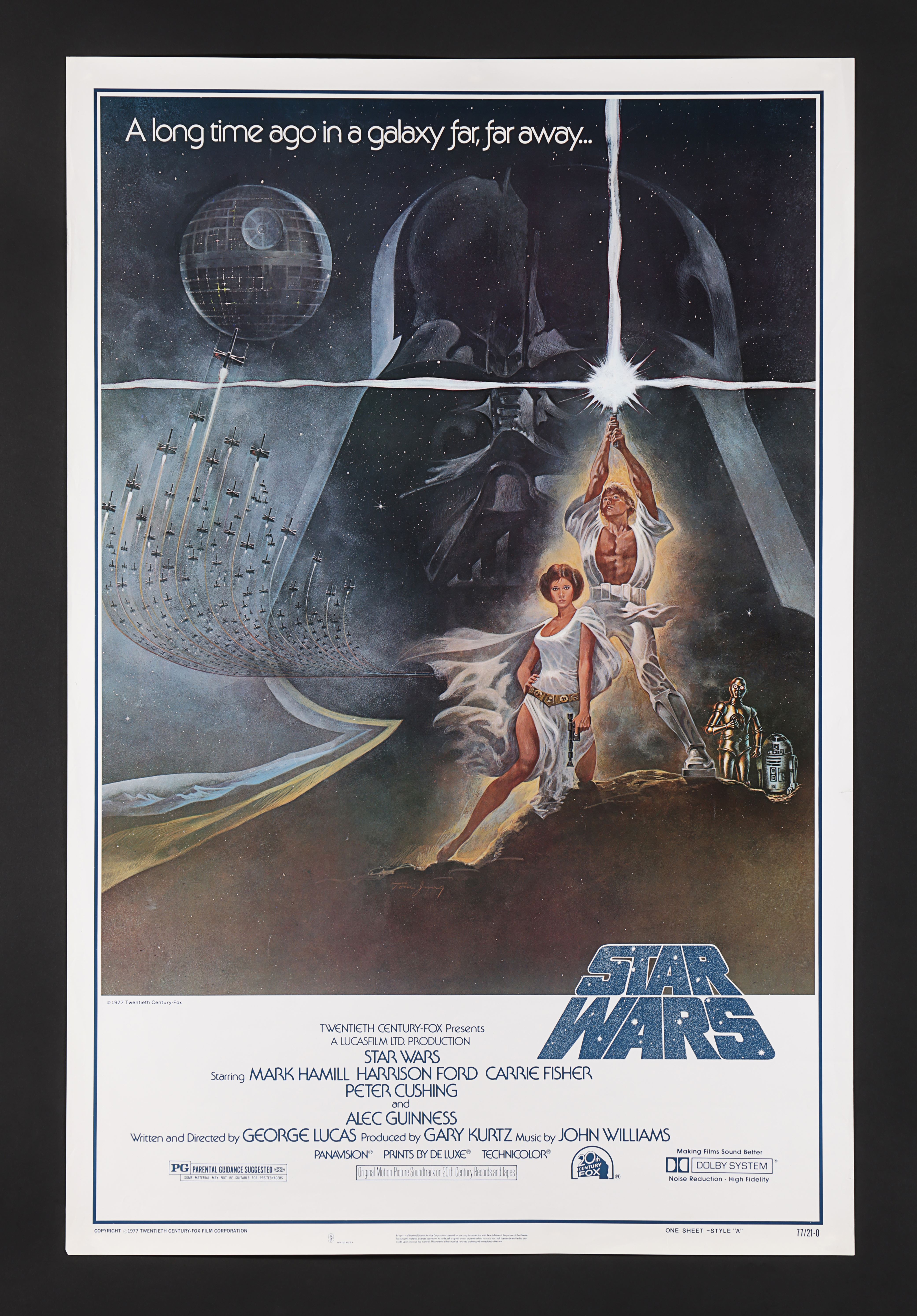 STAR WARS: A NEW HOPE (1977) - US One-Sheet Style A First Printing - Rolled, 1977