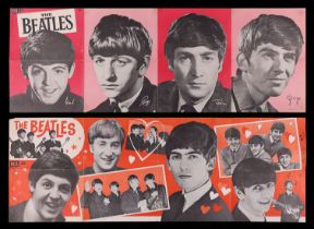 THE BEATLES - Set of Two Dell Magazine Fan Posters, 1964