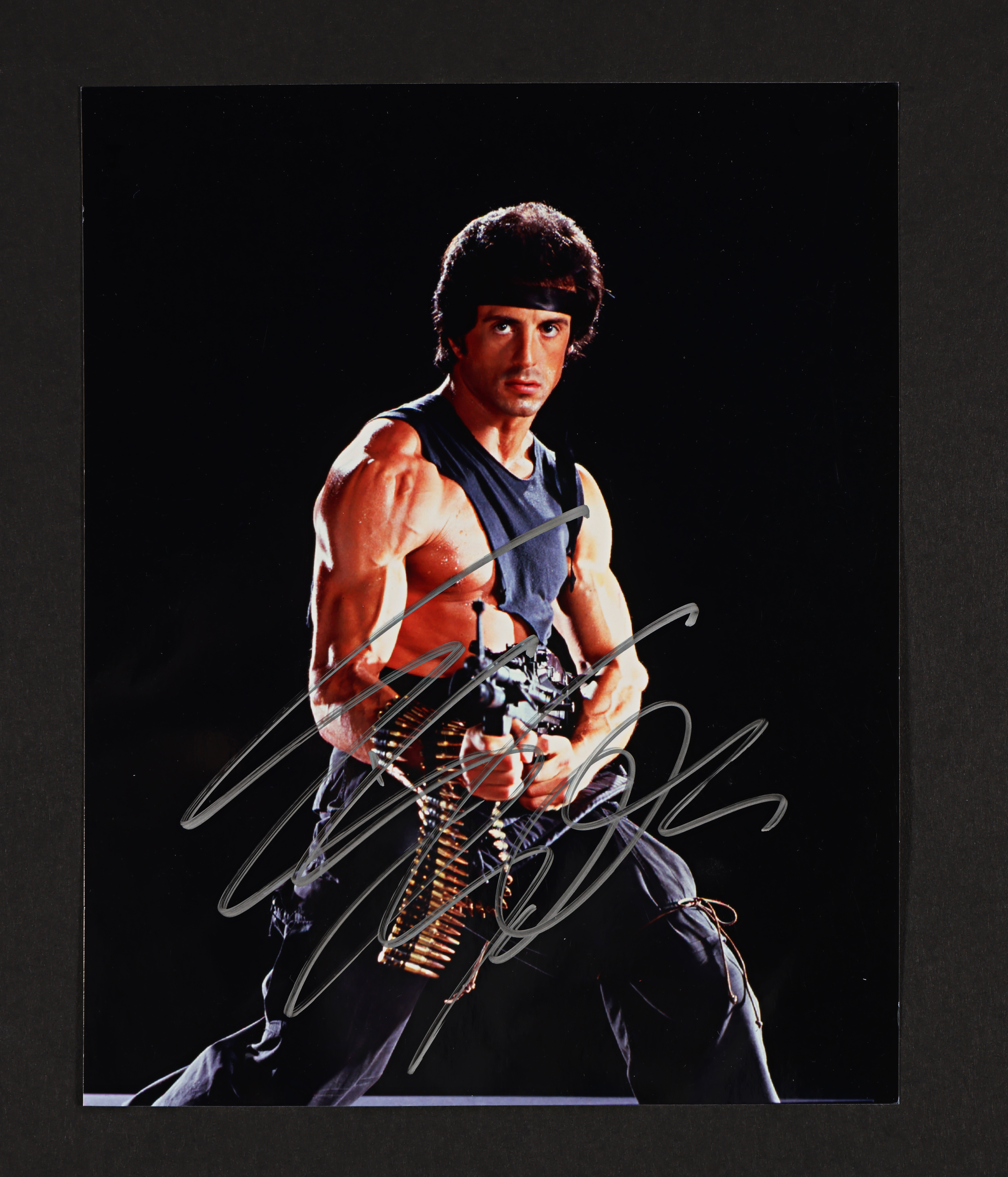 RAMBO: FIRST BLOOD (1982) - David Frangioni Collection: Sylvester Stallone Autographed Still