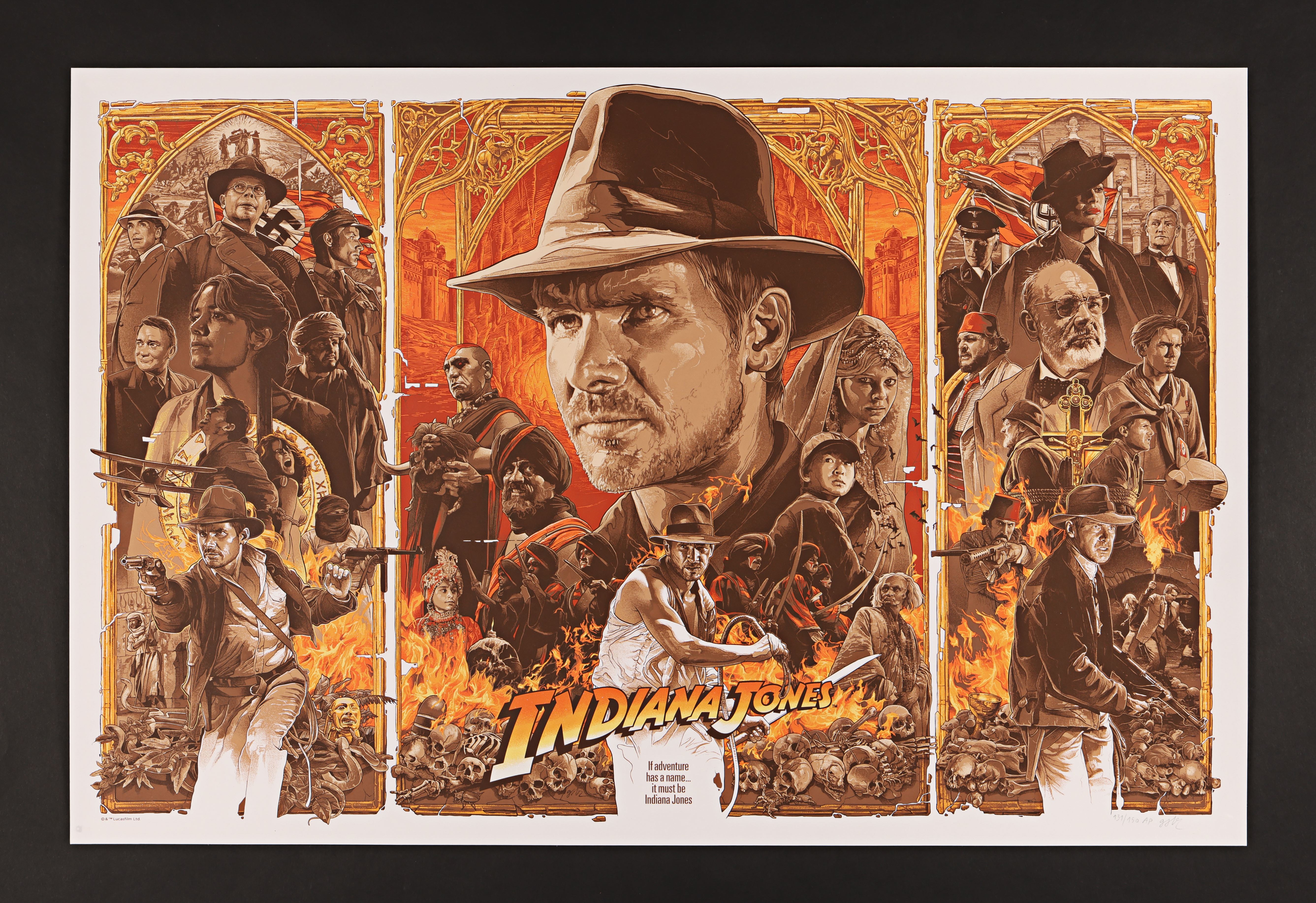 INDIANA JONES: ORIGINAL TRILOGY (1981-1989) - Signed and Hand-Numbered Limited Edition Artist's Proo