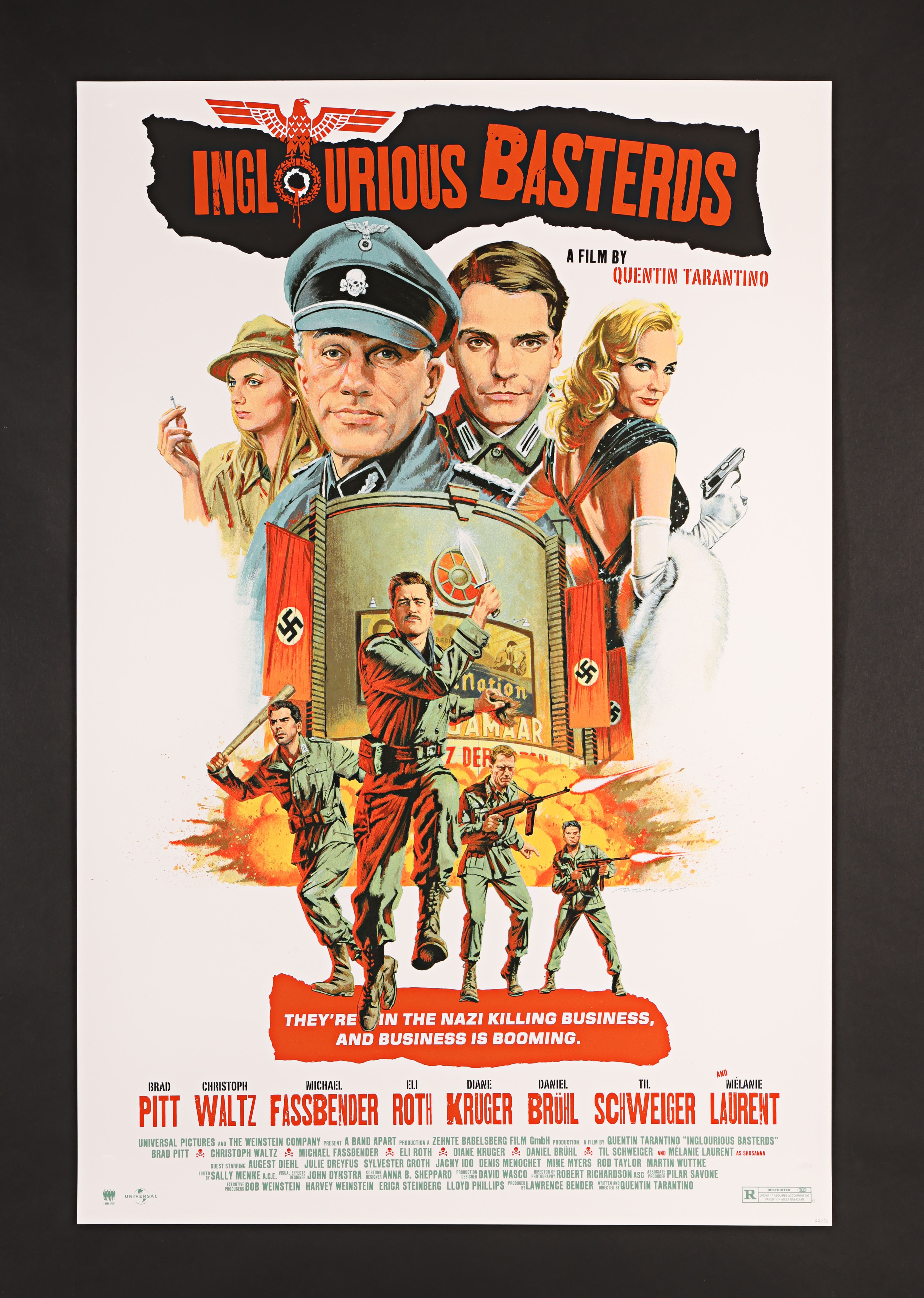 INGLOURIOUS BASTERDS (2009) - Hand-Numbered Limited Edition Print by Paul Mann, 2021