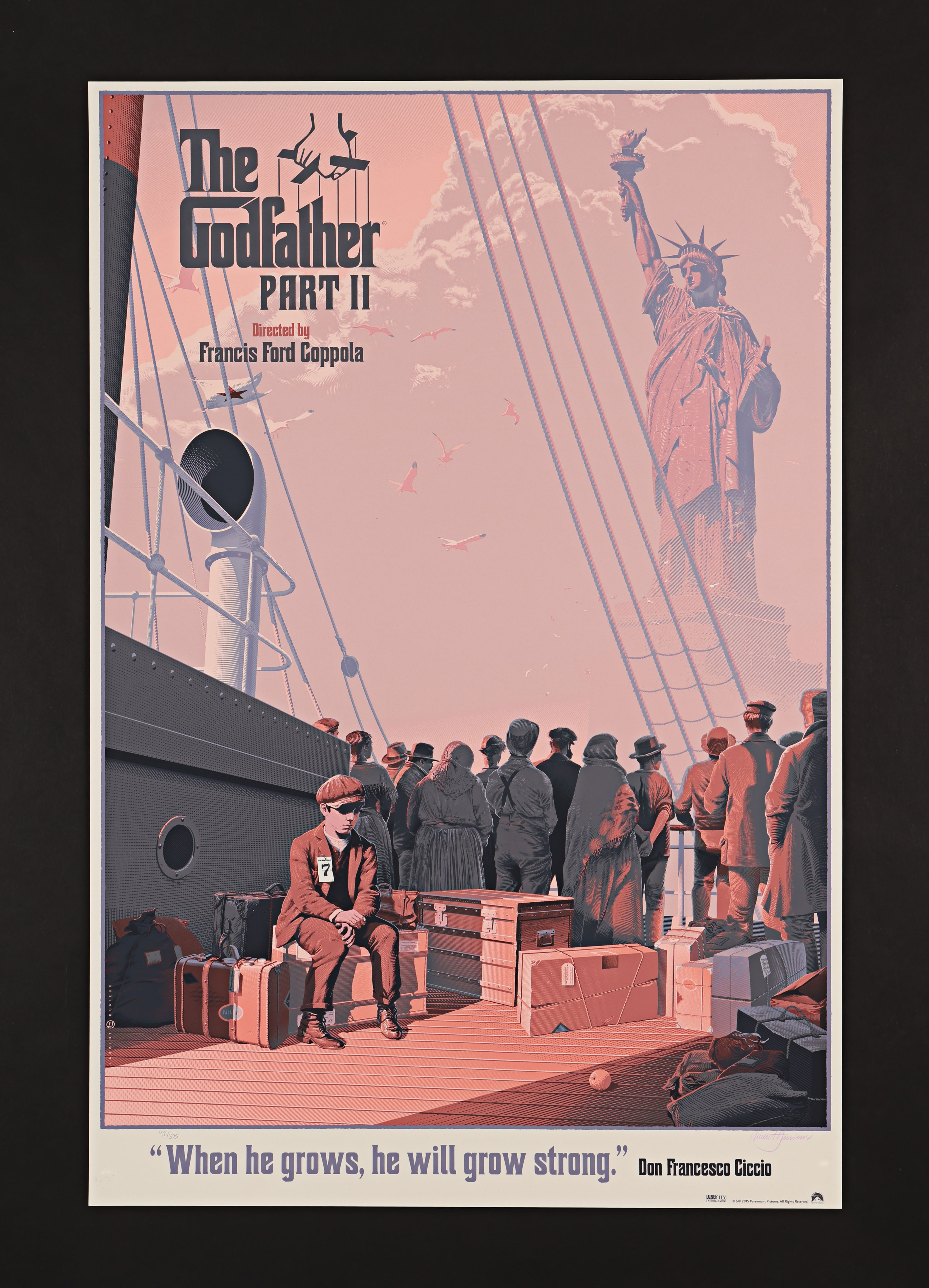 THE GODFATHER PART II (1974) - Signed and Hand-Numbered Limited Edition Print by Laurent Durieux, 20