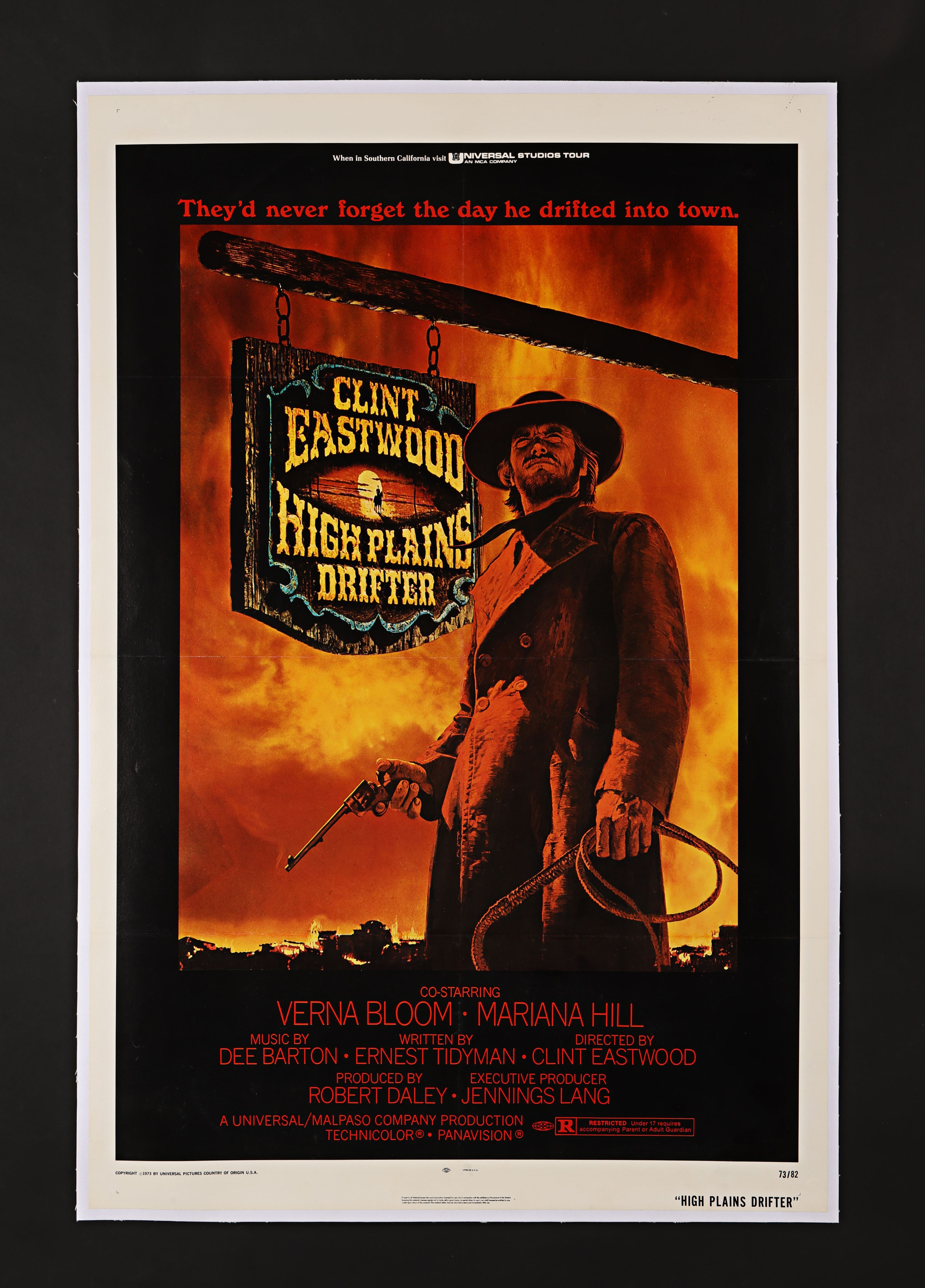 HIGH PLAINS DRIFTER (1973) - US One-Sheet - Linen-Backed, 1973