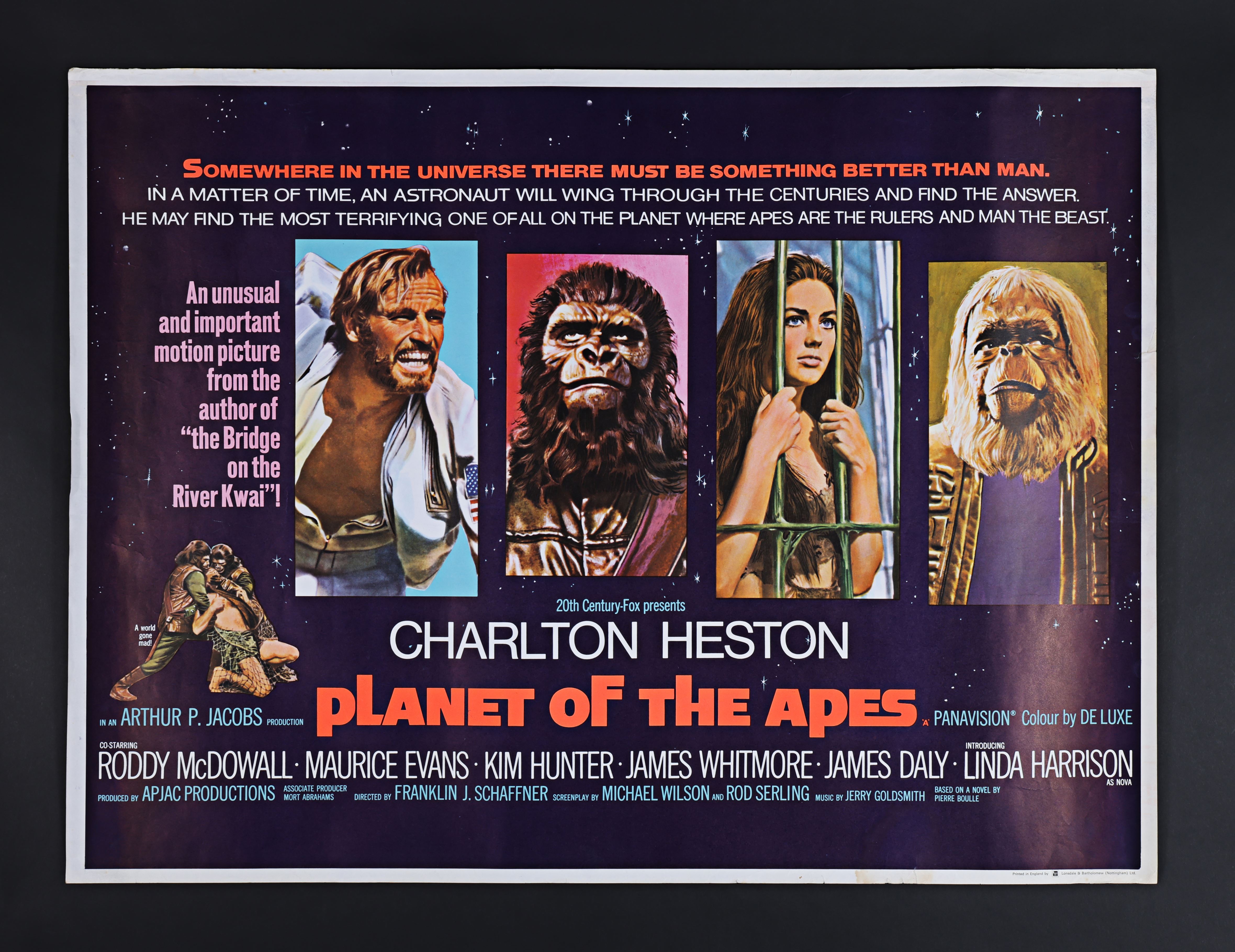 PLANET OF THE APES (1968) - David Frangioni Collection: UK Quad, 1968