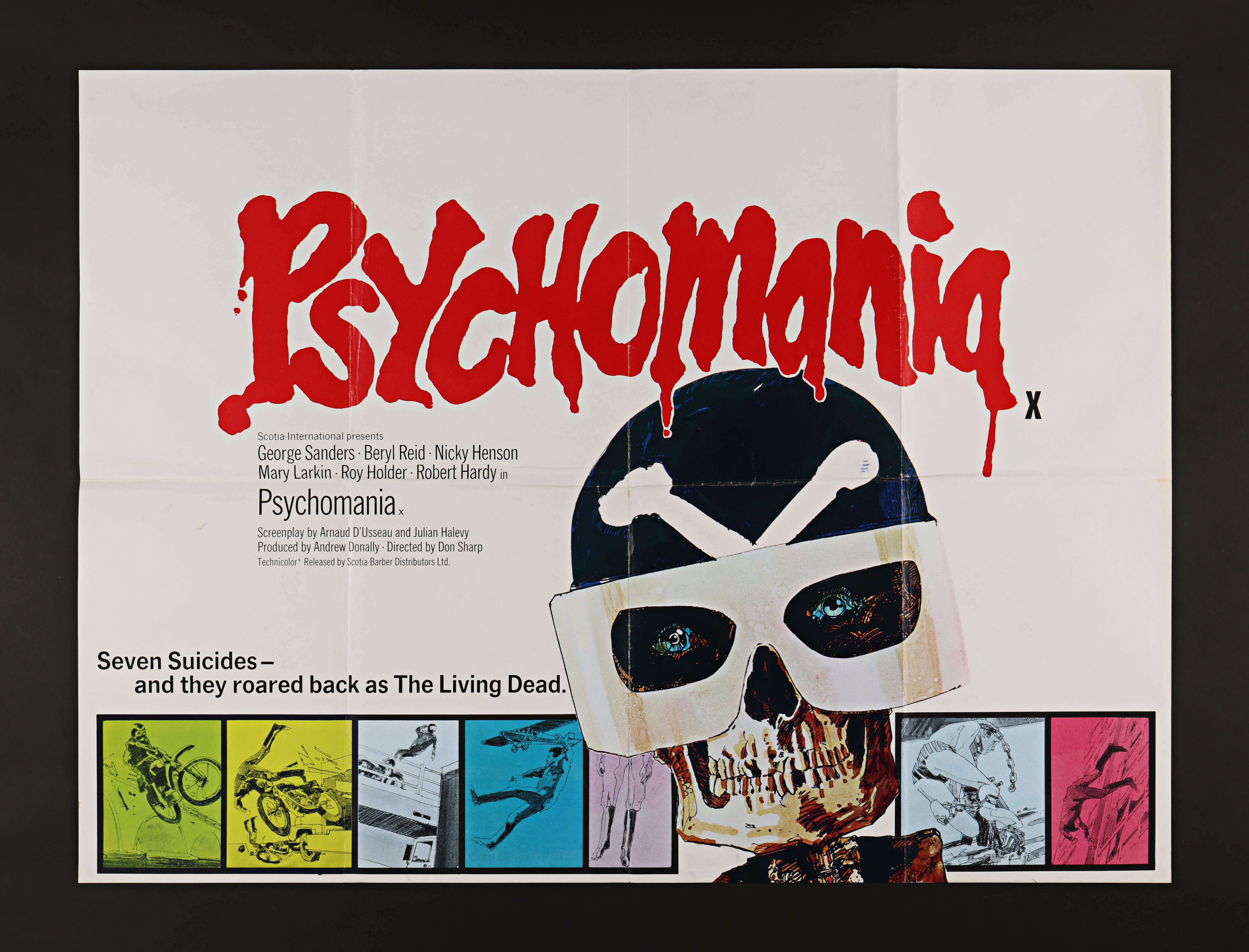 PSYCHOMANIA (1973) - UK Quad, 1973