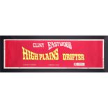 HIGH PLAINS DRIFTER (1973) - David Frangioni Collection: US Paper Banner, 1973