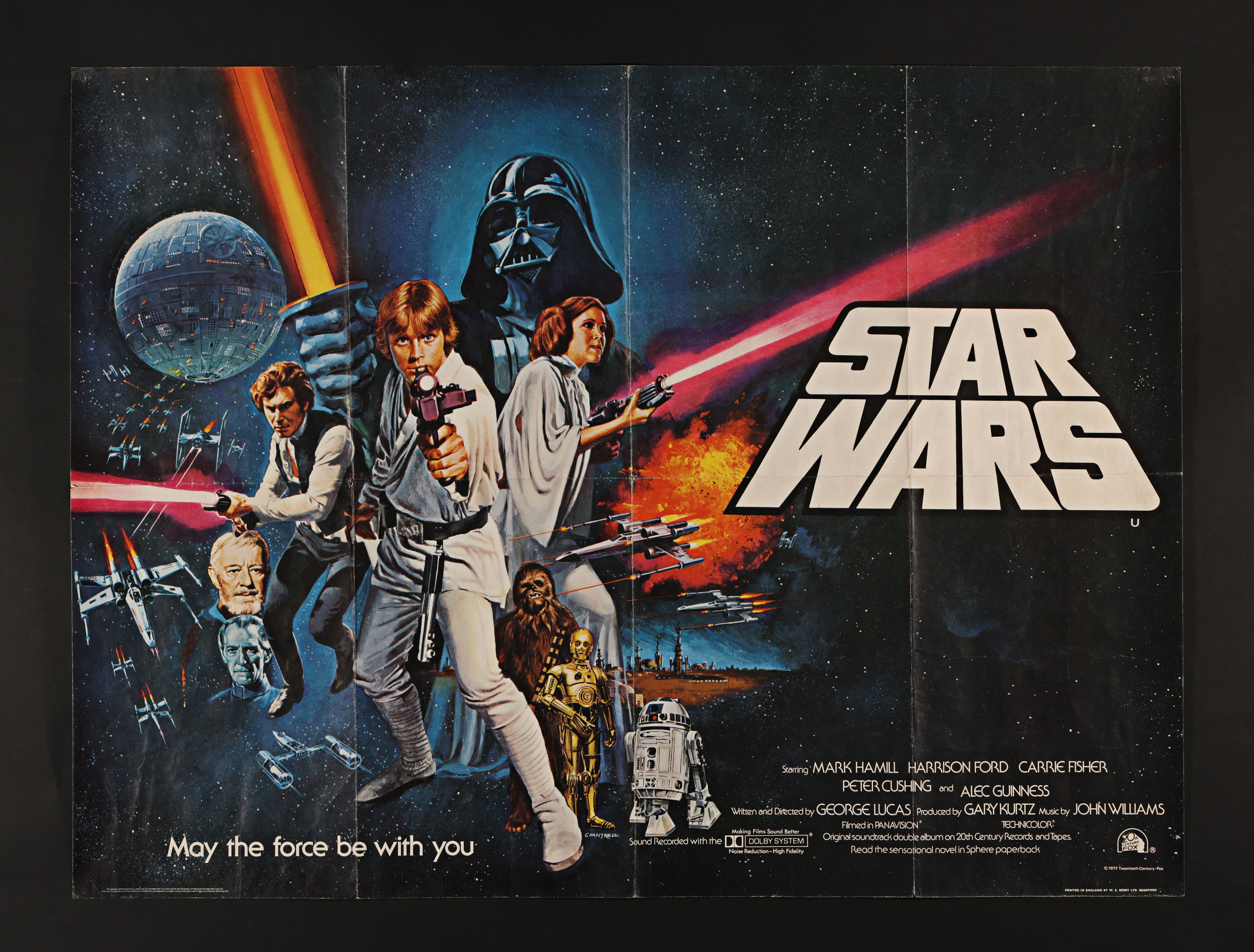 STAR WARS: A NEW HOPE (1977) - UK Quad (Pre-Oscar Awards Style), 1977