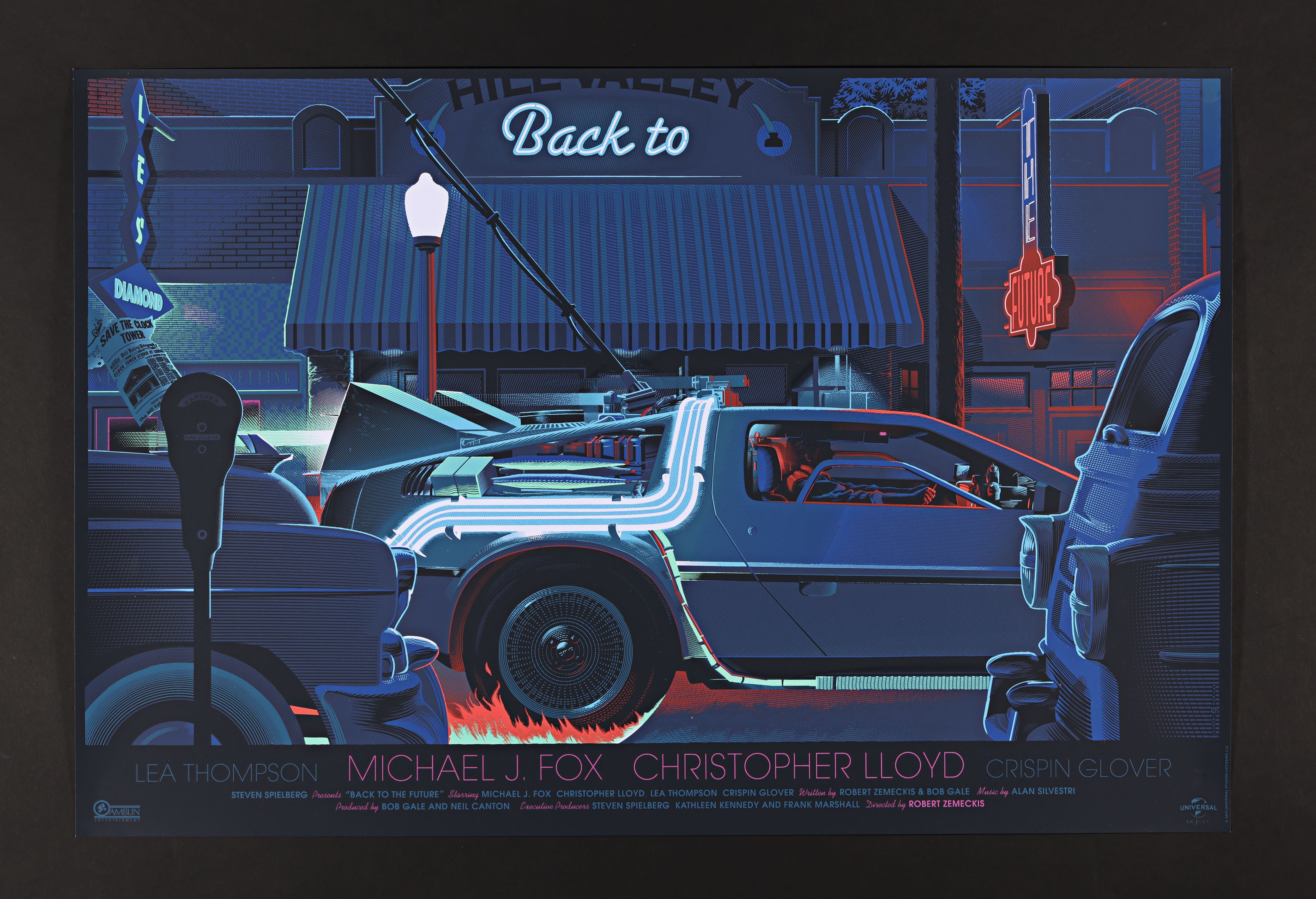 BACK TO THE FUTURE (1985) - Hand-Numbered Limited Edition Print by Laurent Durieux, 2014