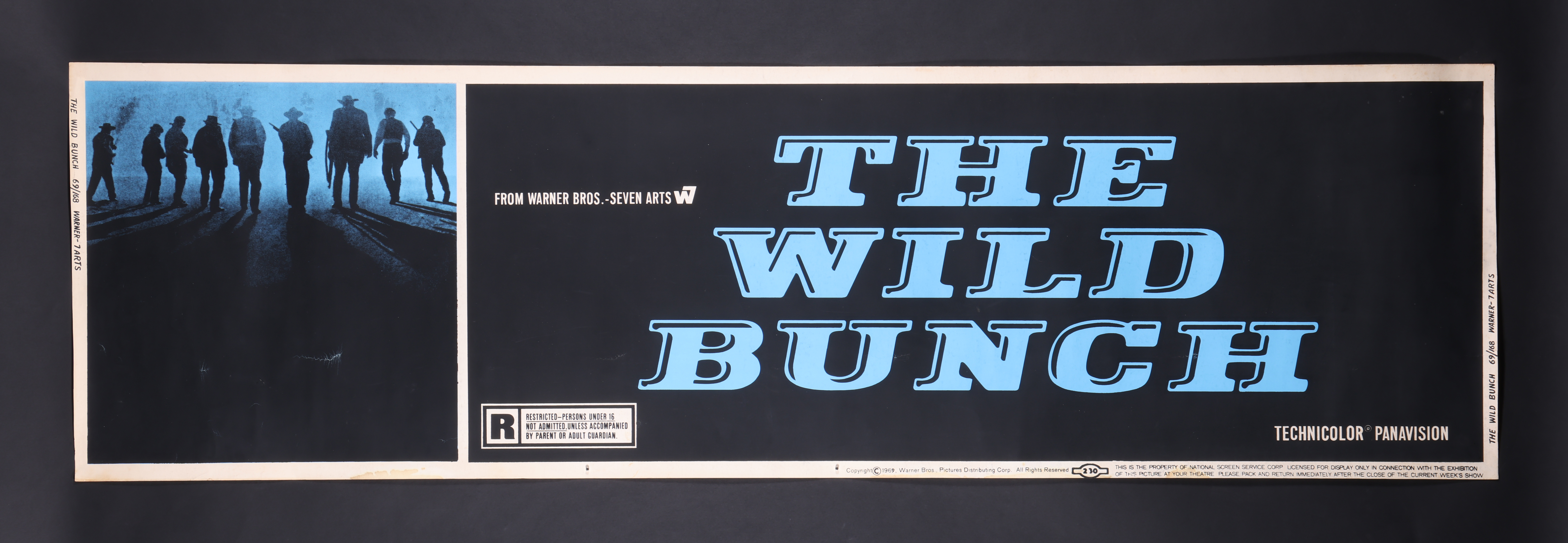 THE WILD BUNCH (1969) - David Frangioni Collection: US Paper Banner, 1969