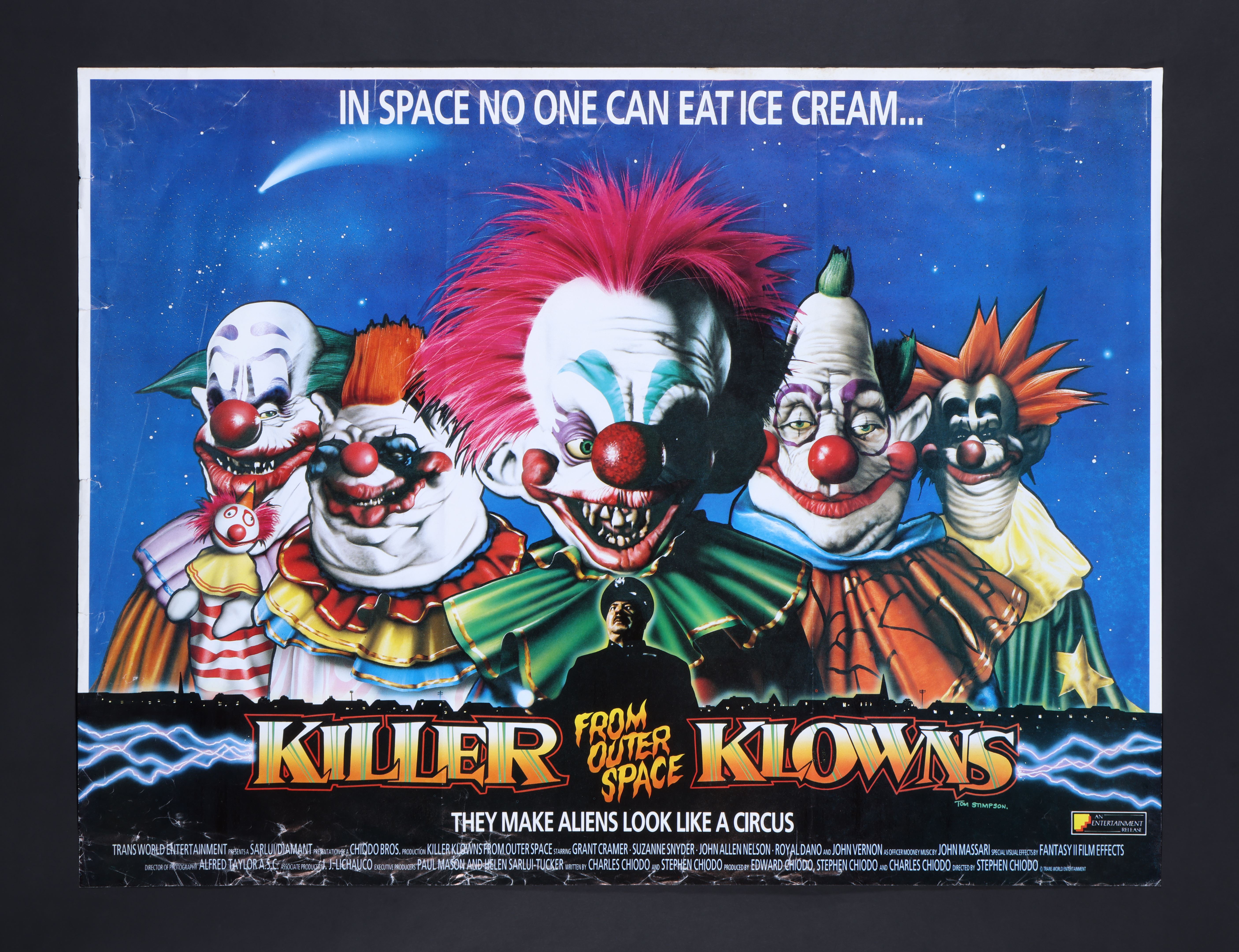 KILLER KLOWNS FROM OUTER SPACE (1988) - UK Quad, 1988