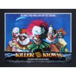 KILLER KLOWNS FROM OUTER SPACE (1988) - UK Quad, 1988