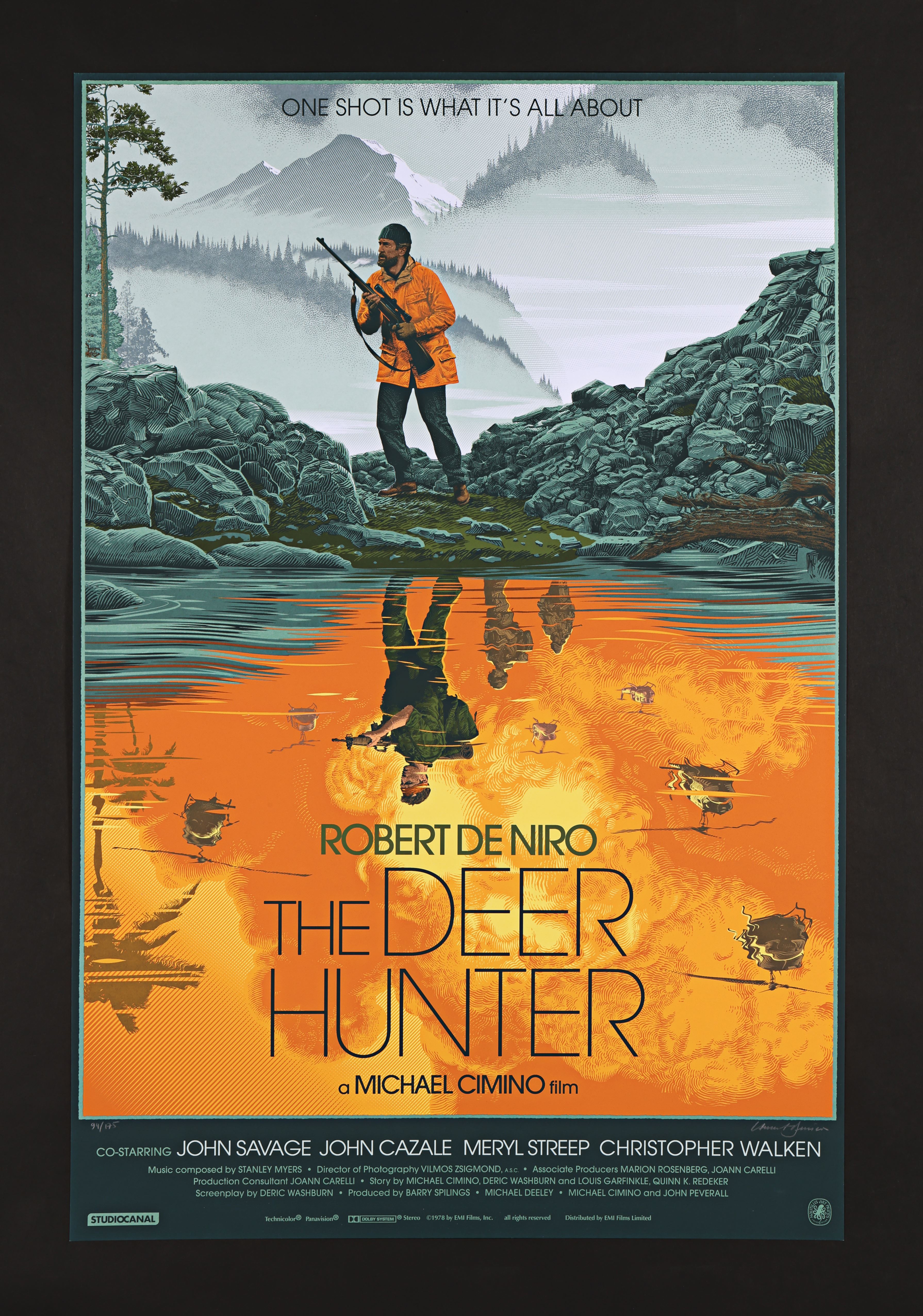 THE DEER HUNTER (1978) - Signed and Hand-Numbered Limited Edition Variant Print by Laurent Durieux,