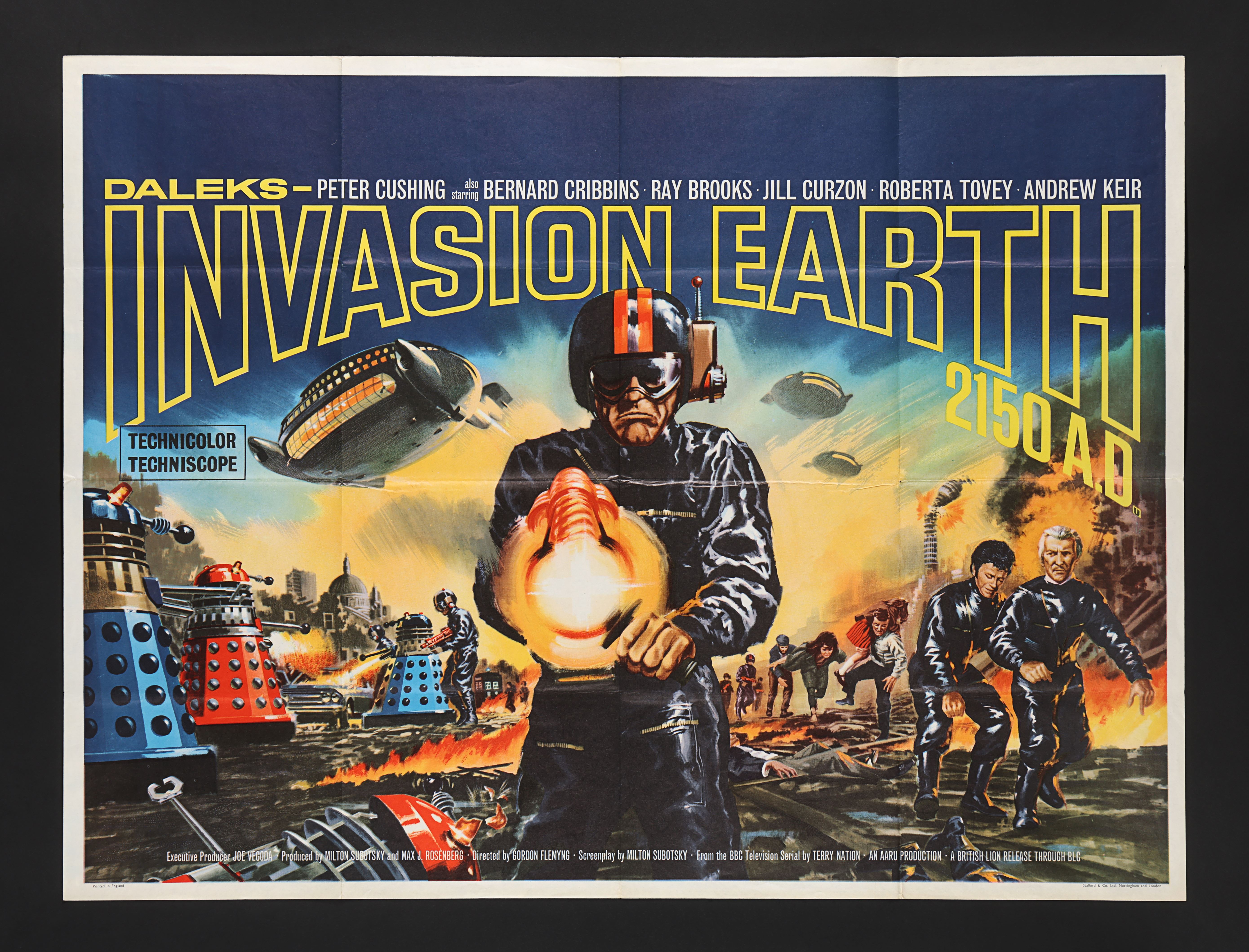 DALEKS' INVASION EARTH 2150 A.D. (1966) - UK Quad, 1966