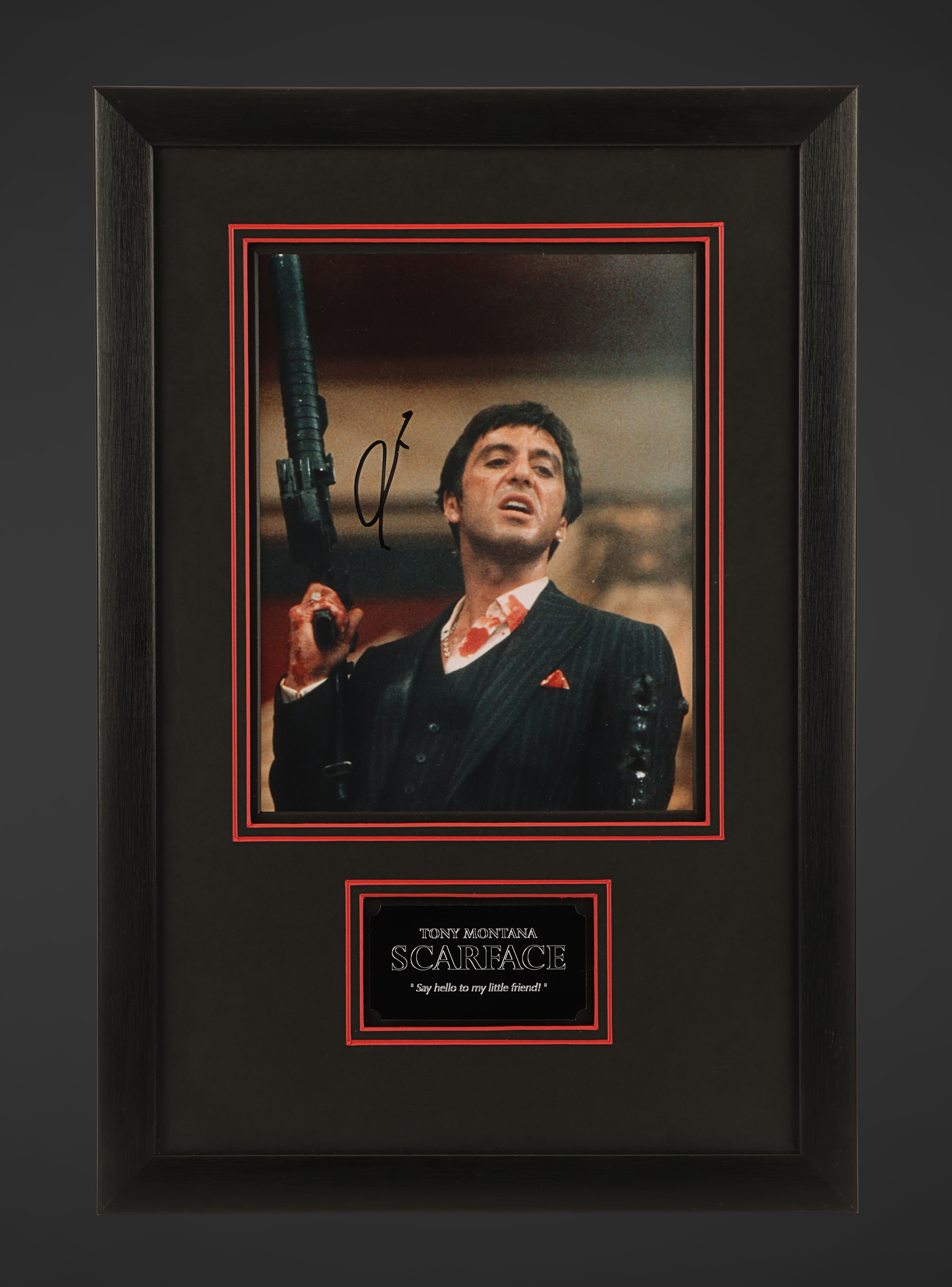 SCARFACE (1983) - Al Pacino Framed Autograph Display