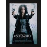 UNDERWORLD: AWAKENING (2012) - Kate Beckinsale Autographed Advance One-Sheet, 2012