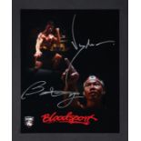 BLOODSPORT (1988) - Jean-Claude Van Damme and Bolo Yeung Autographed Photo