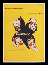 HELP! (1965) - Polish Poster - Linen-Backed, 1967 (First Release)
