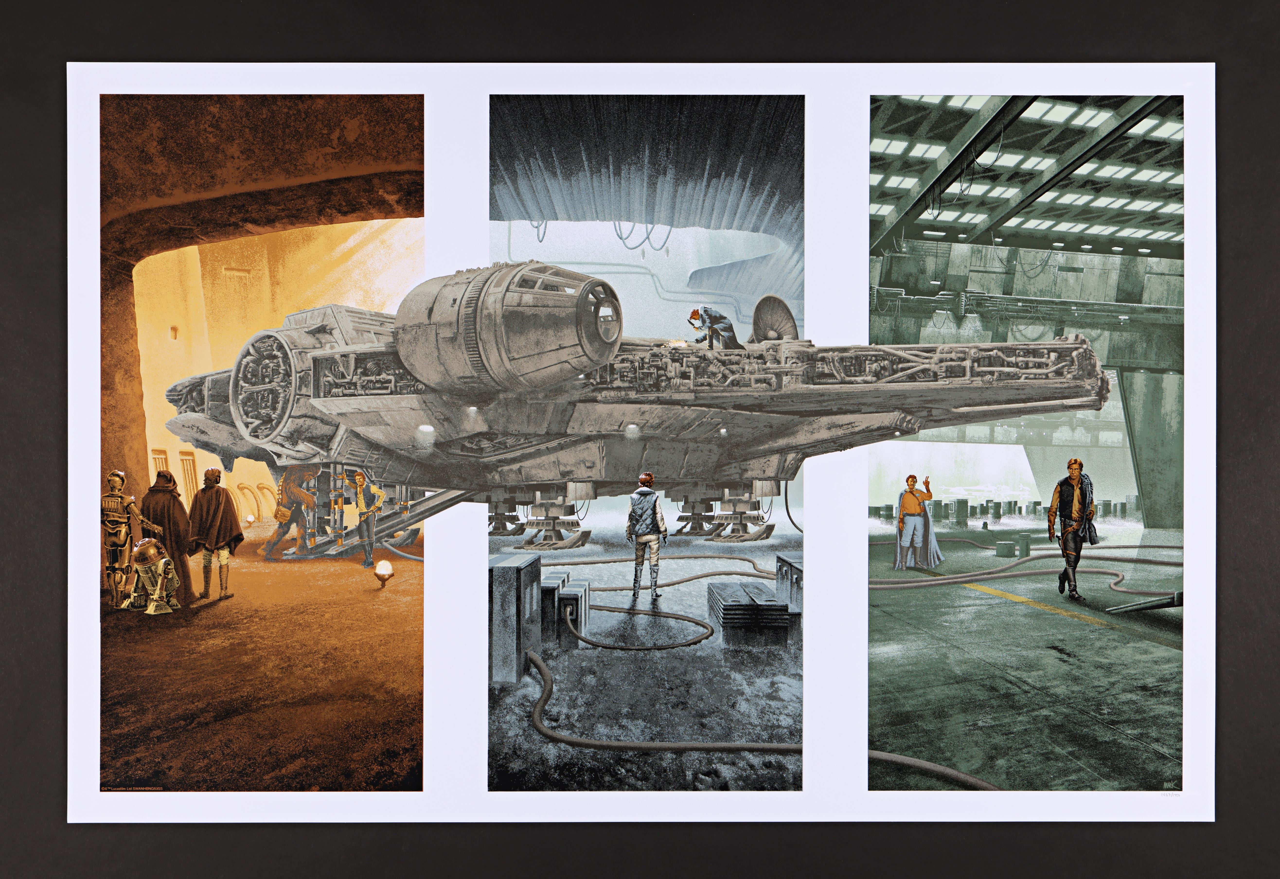 STAR WARS: ORIGINAL TRILOGY (1977-1983) - Hand-Numbered Limited Edition Print by Mark Englert, 2018