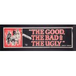 THE GOOD, THE BAD AND THE UGLY (1966) - David Frangioni Collection: US Paper Banner, 1968 (First Rel