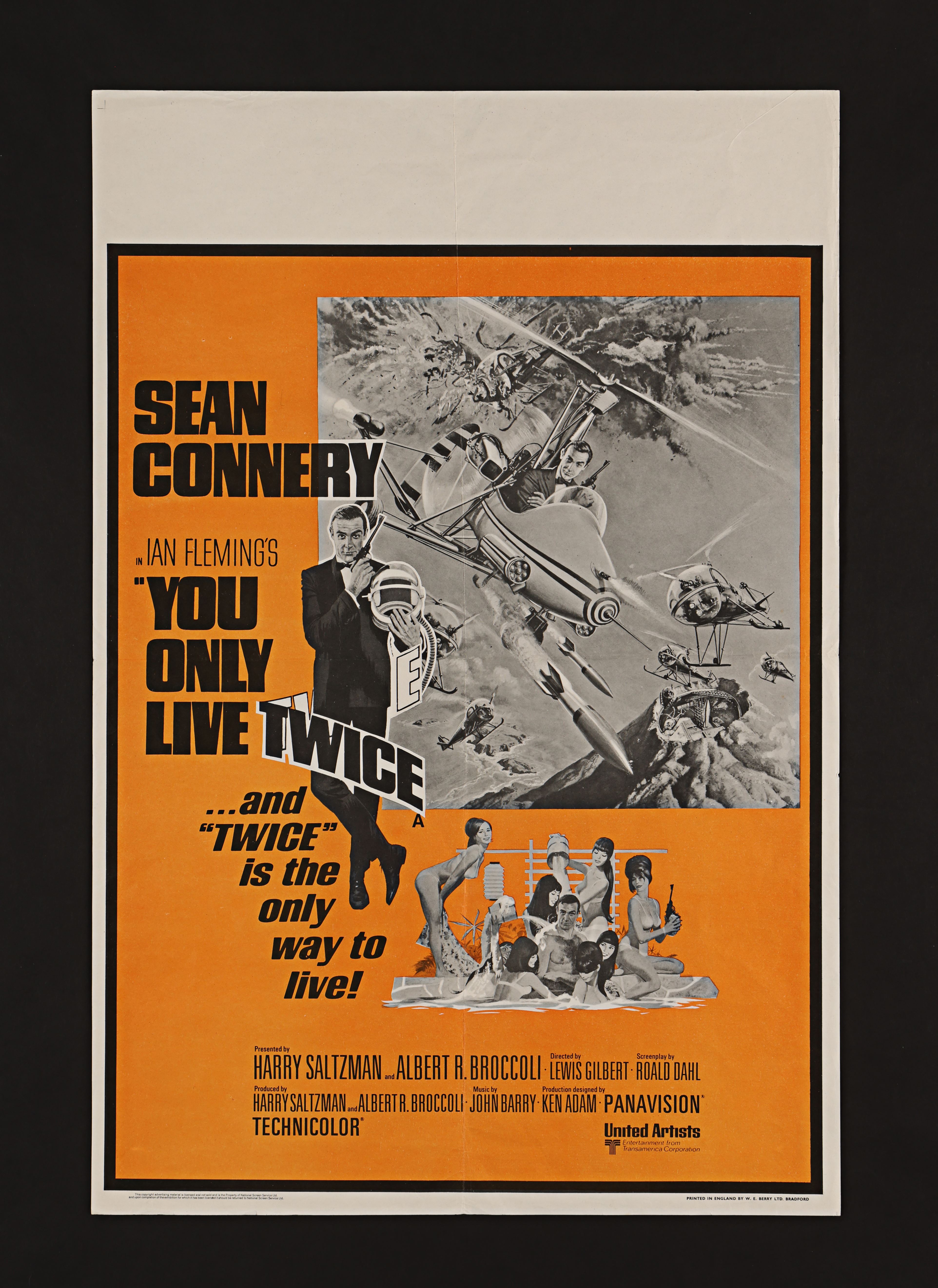 JAMES BOND: YOU ONLY LIVE TWICE (1967) - British Double Crown, circa 1970s