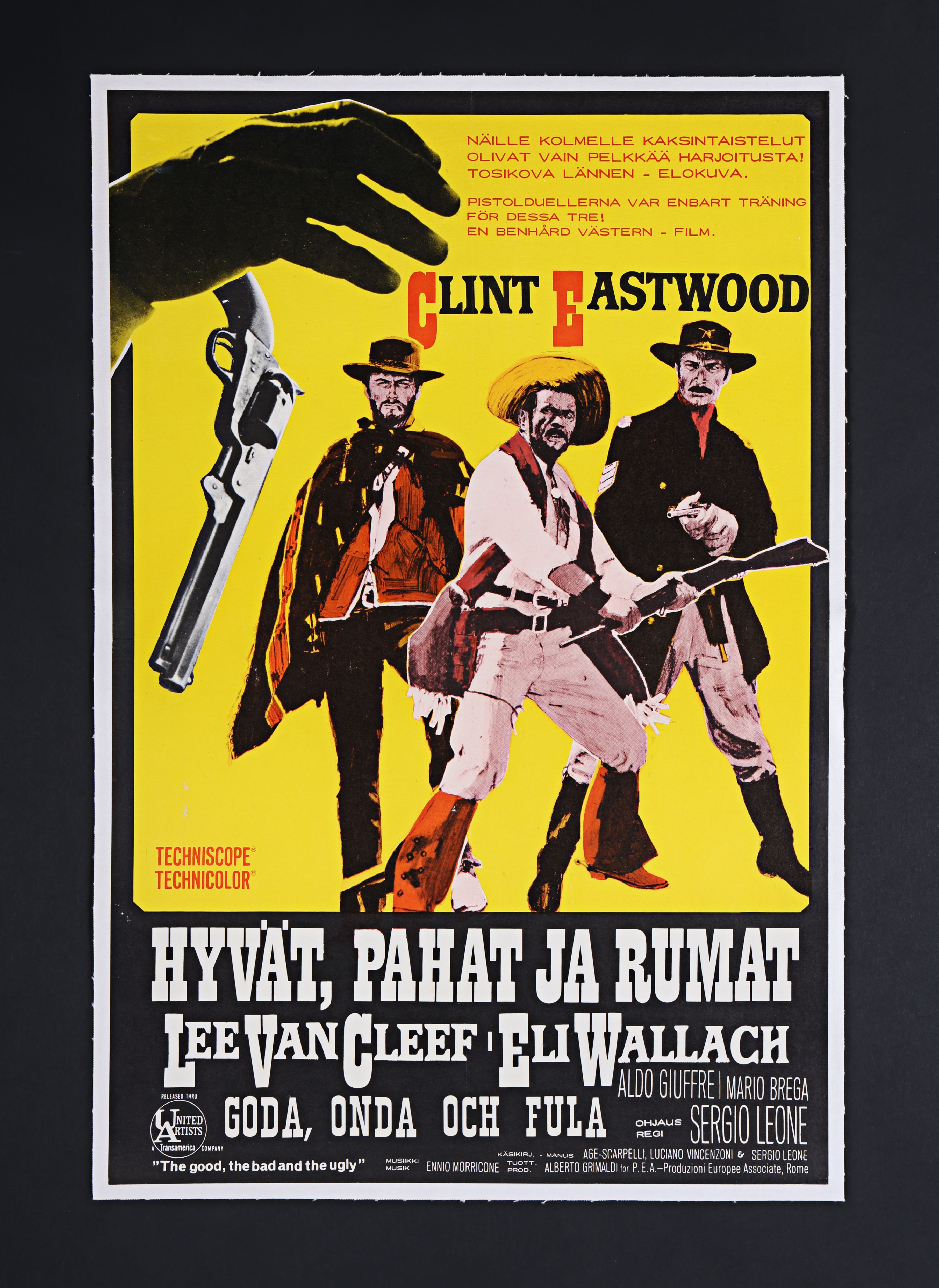 THE GOOD, THE BAD AND THE UGLY (1966) - David Frangioni Collection: Finnish Poster - Linen-Backed, 1