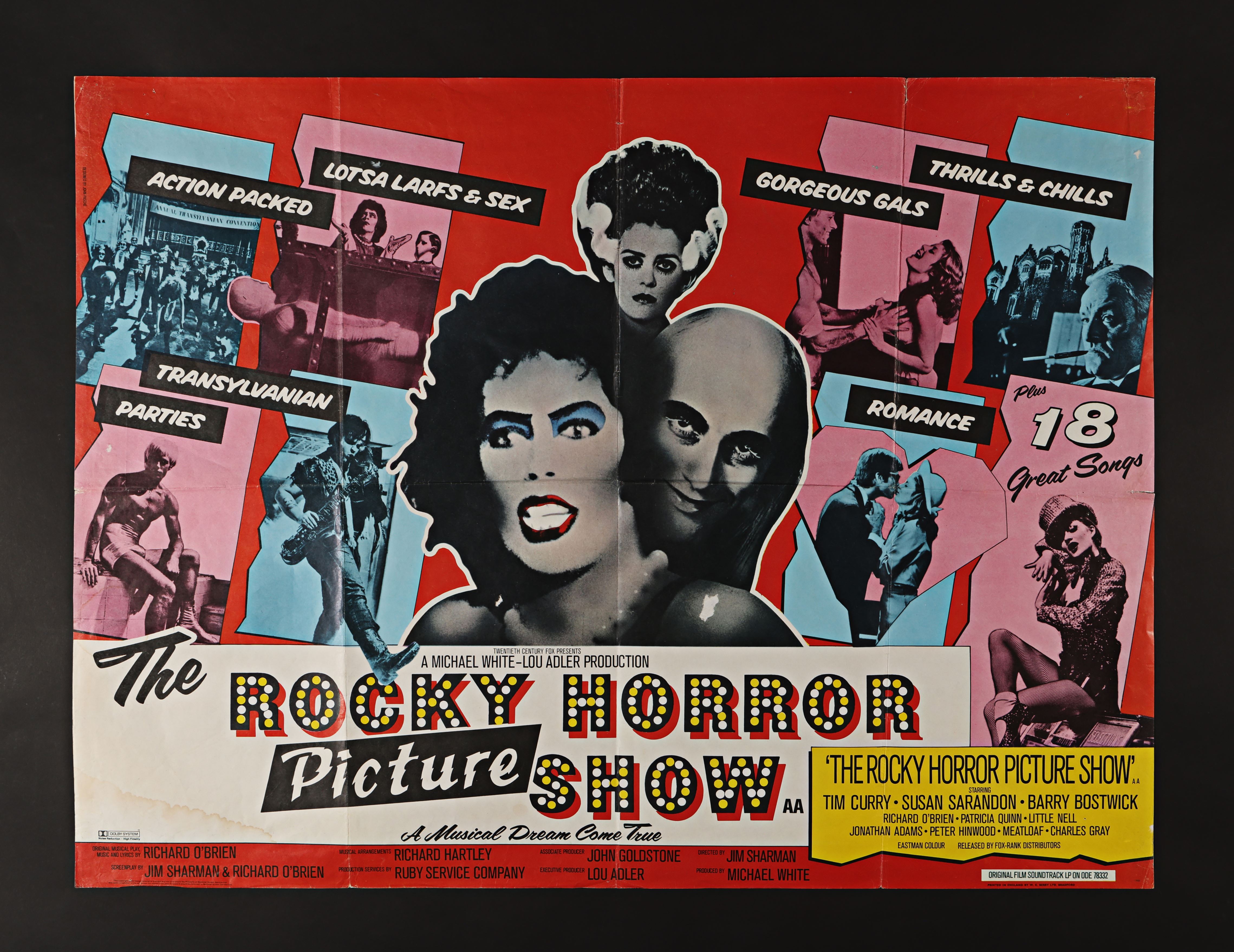 THE ROCKY HORROR PICTURE SHOW (1975) - UK Quad , 1975