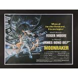 JAMES BOND: MOONRAKER (1979) - UK Quad, Linen-Backed, 1979