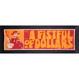 A FISTFUL OF DOLLARS (1964) - David Frangioni Collection: US Paper Banner, 1967 (First Release)