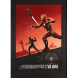 CAPTAIN AMERICA: CIVIL WAR (2016) - Set of Three Matching Hand-Numbered and Signed Limited Edition A