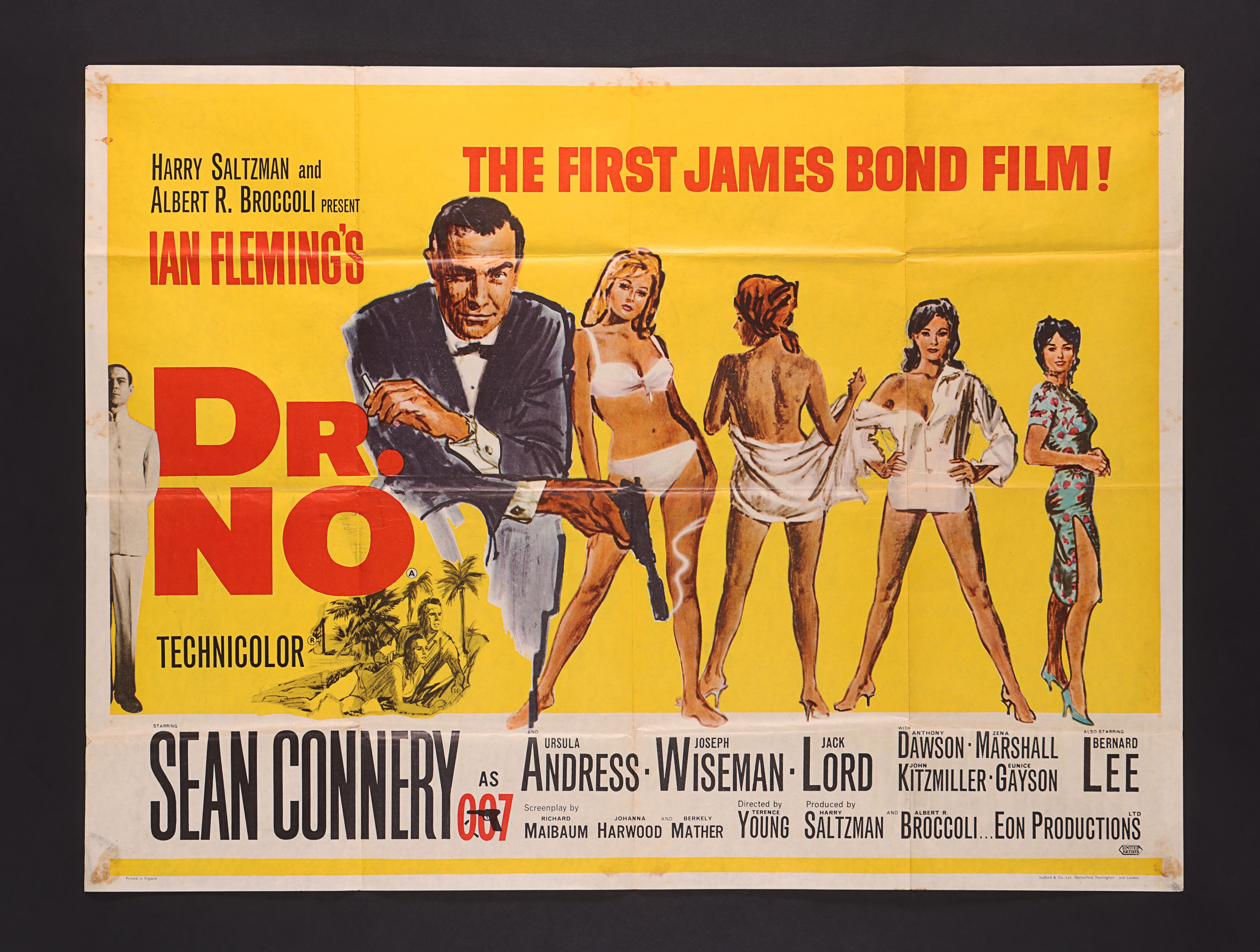 JAMES BOND: DR. NO (1962) - UK Quad, 1962