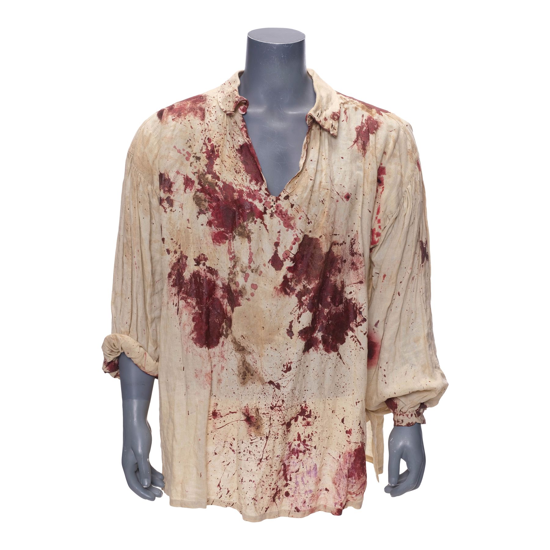 THE PATRIOT (2000) - Benjamin Martin's (Mel Gibson) Bloodied Shirt with Bound Script - Image 2 of 11