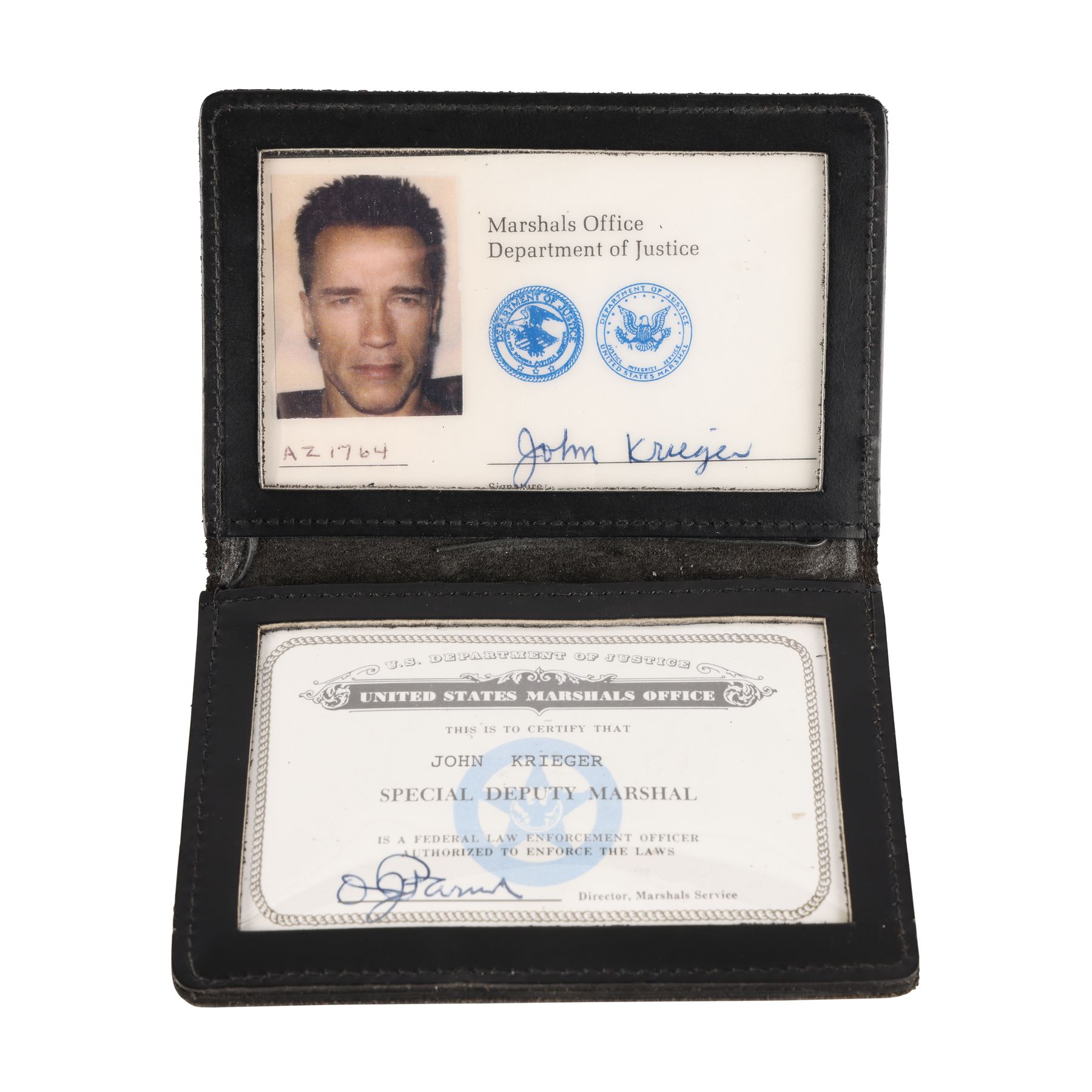 ERASER (1996) - John Kruger's (Arnold Schwarzenegger) Marshal ID and EMT Badge - Image 3 of 8